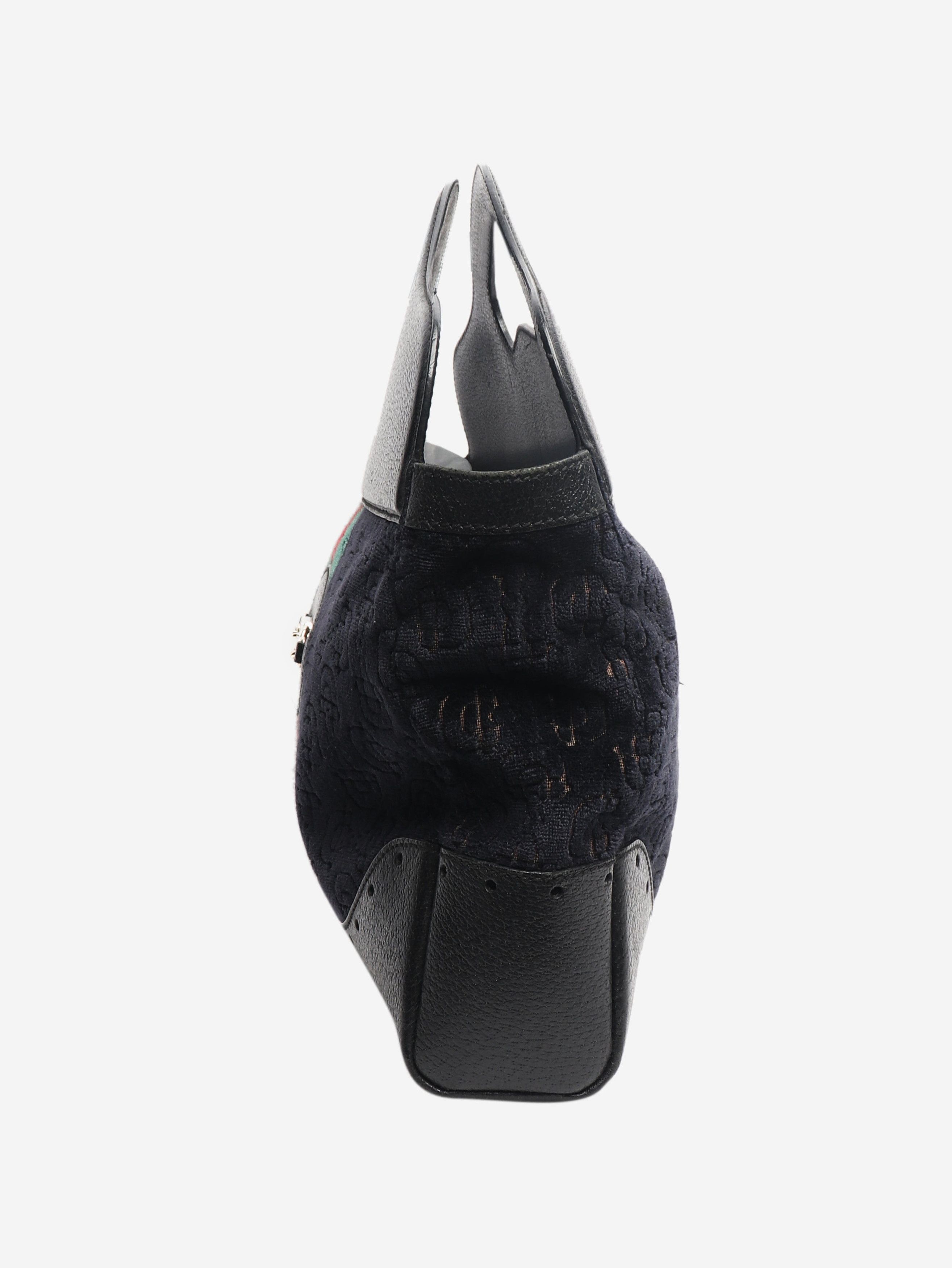 Gucci Navy velvet Horsebit tote bag Size ONE SIZE - 2 Thumbnail