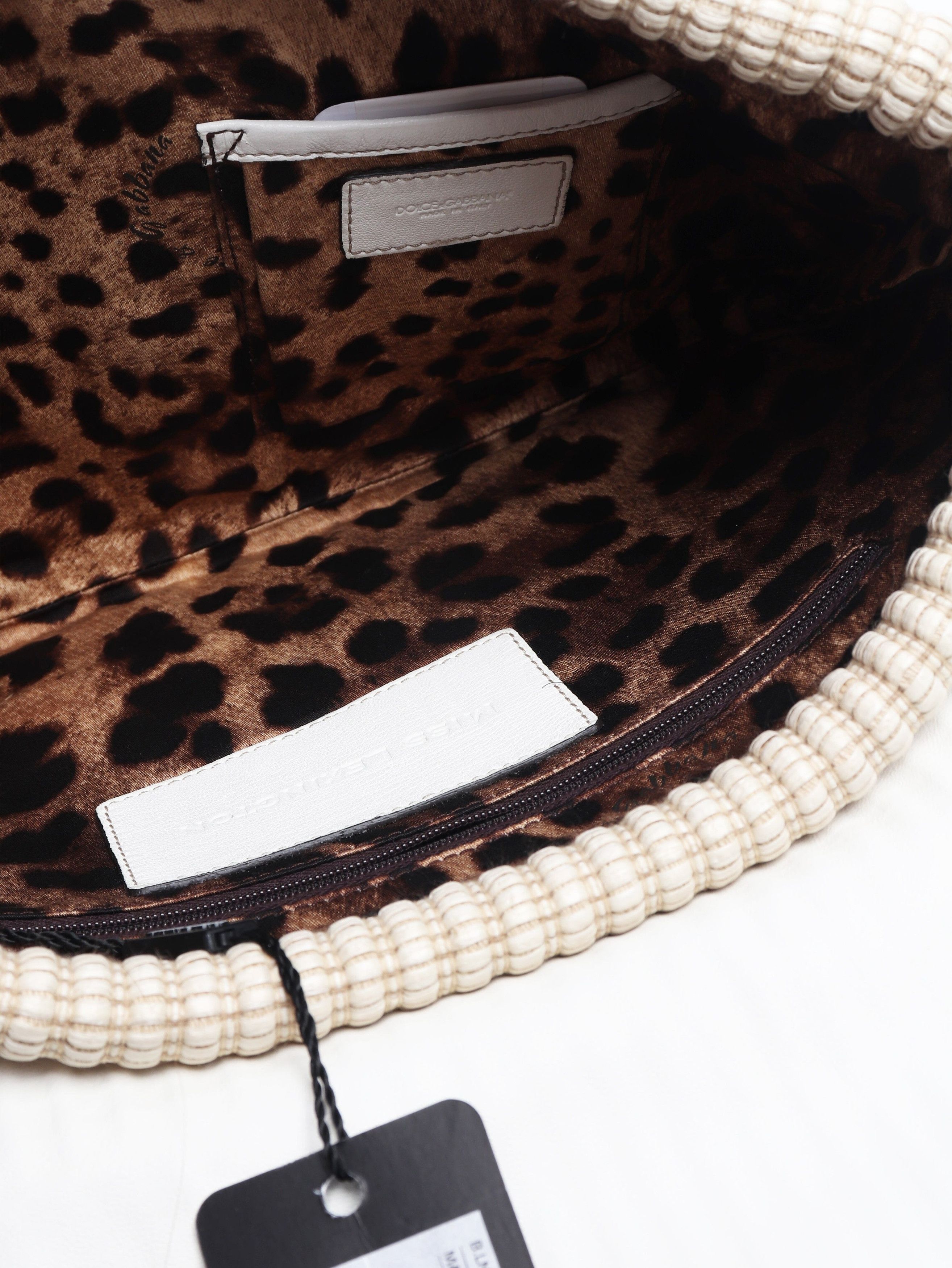 Dolce & Gabbana Beige woven clutch bag Size ONE SIZE - 6 Thumbnail