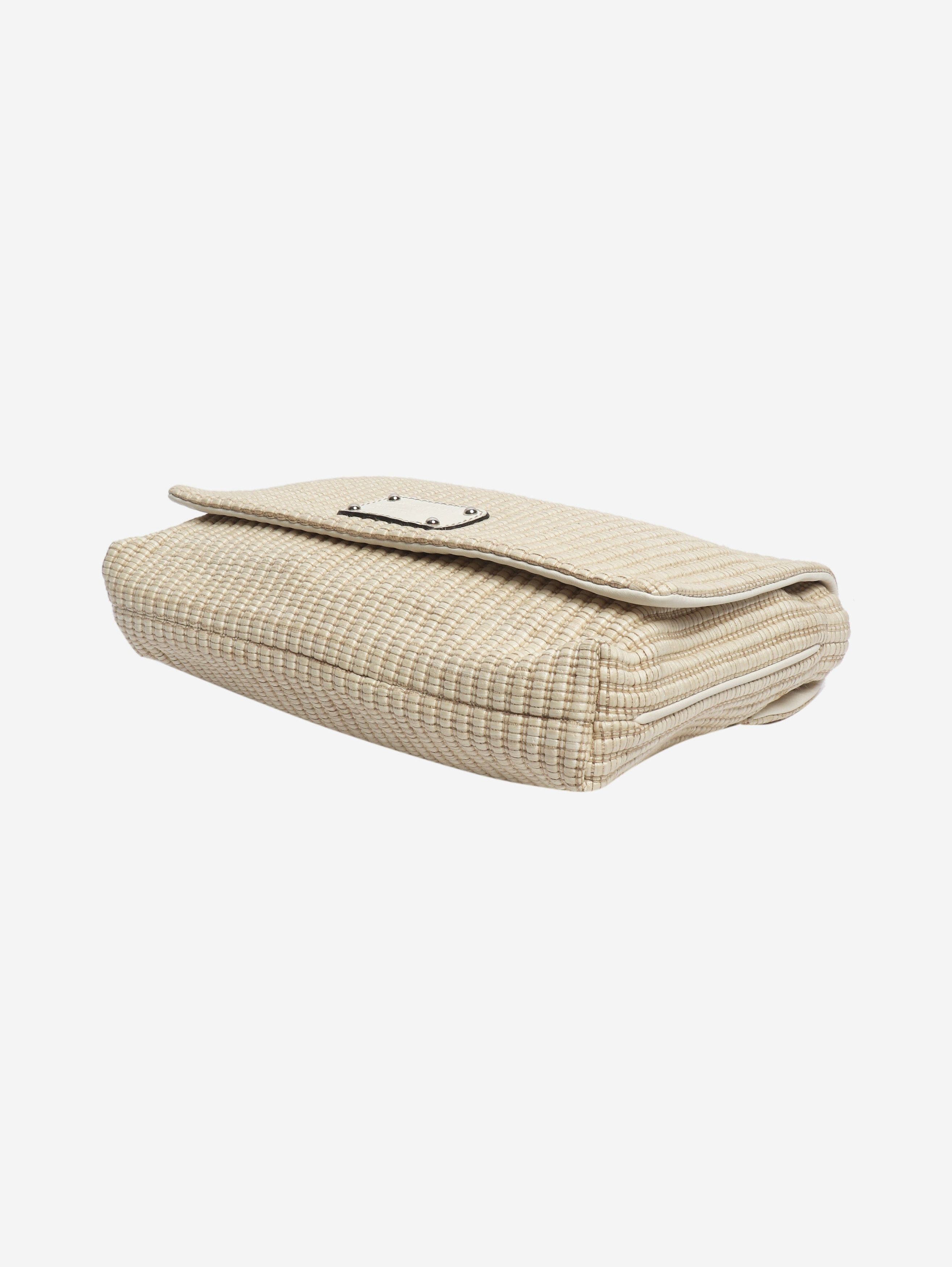 Dolce & Gabbana Beige woven clutch bag Size ONE SIZE - 3 Thumbnail