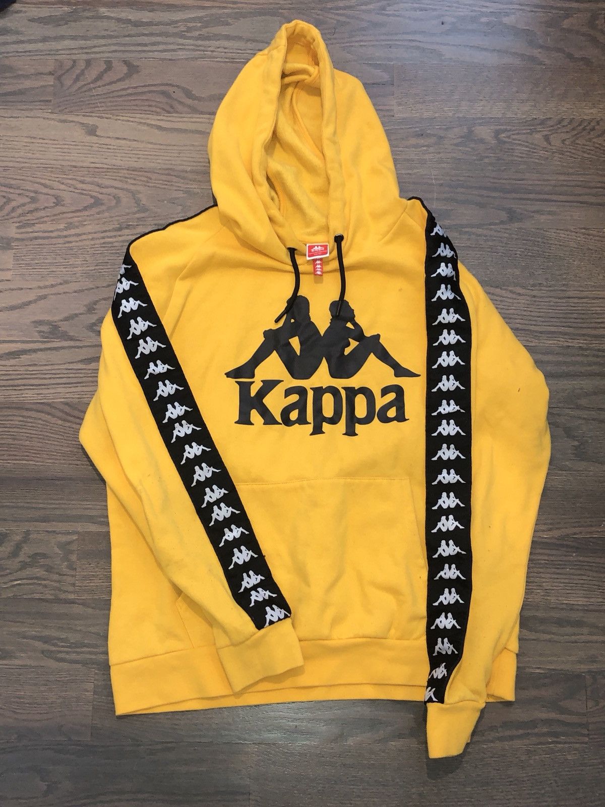 Kappa Yellow Kappa Hoodie Side Taper | Grailed