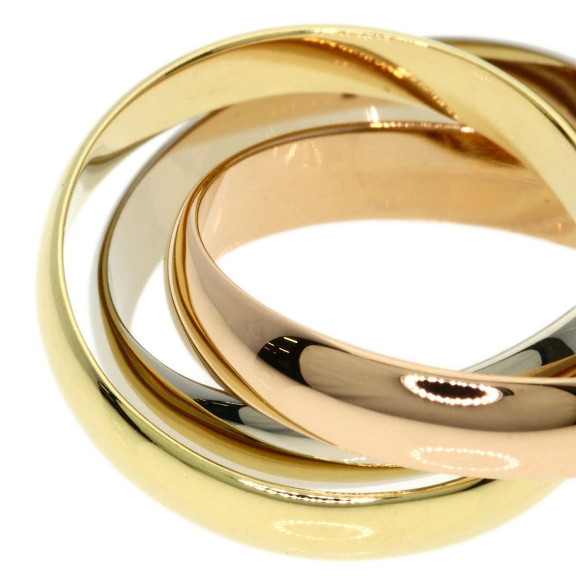 Cartier Cartier 3-color #49 ring in 18K yellow gold/18K rose white gold for women. Size ONE SIZE - 7 Thumbnail