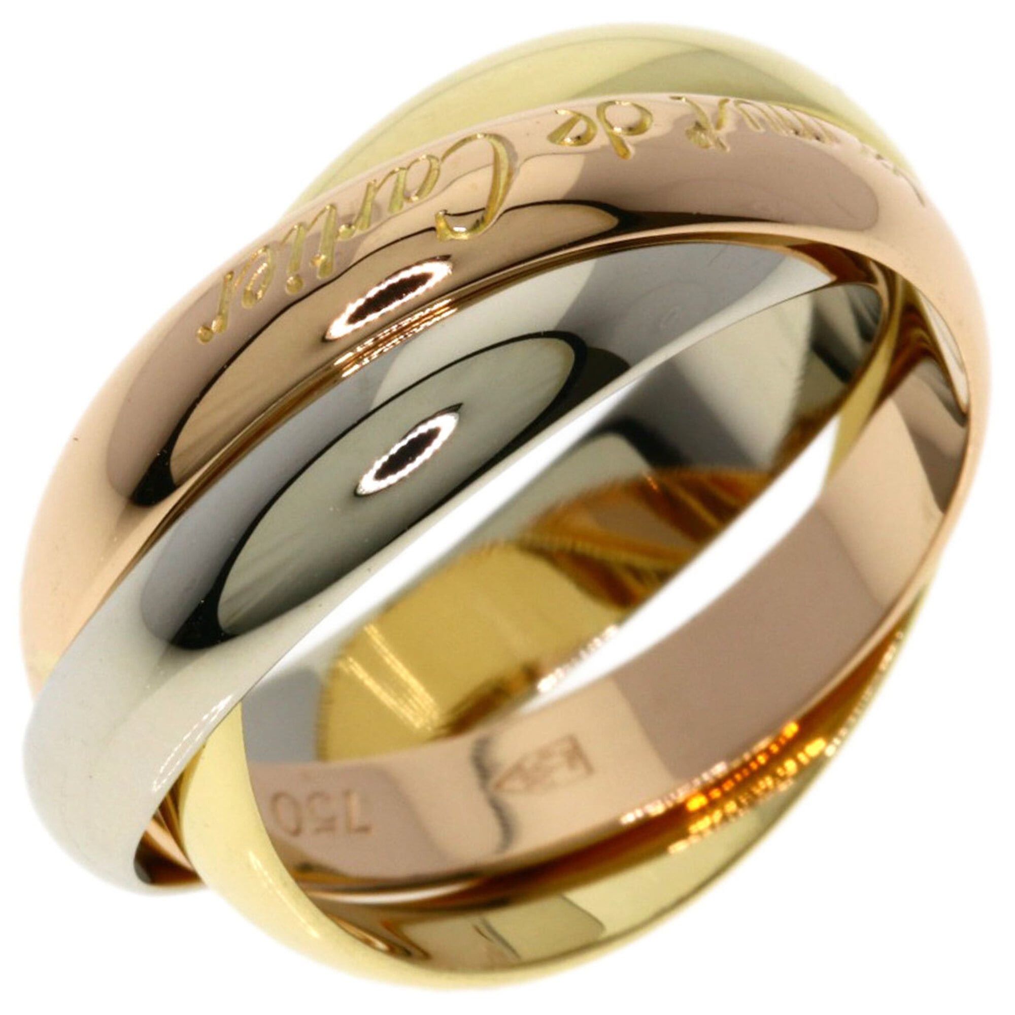 Cartier Cartier Trinity #51 Ring, 18K Pink Gold/18K Yellow White Gold, Women's, CARTIER Size ONE SIZE - 2 Thumbnail