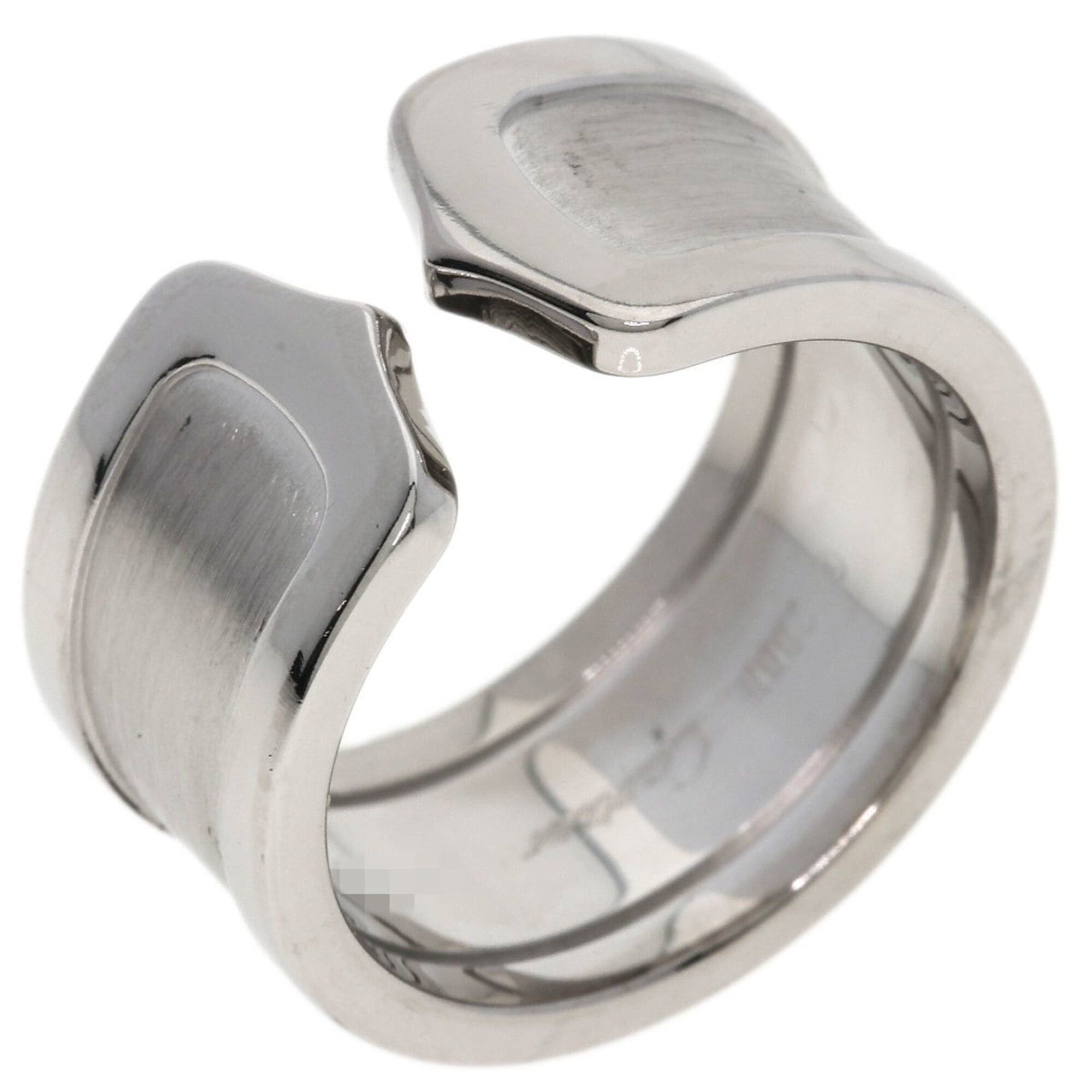Cartier Cartier C2 Ring #53, 18K White Gold, Women's Ring, CARTIER Size ONE SIZE - 2 Thumbnail