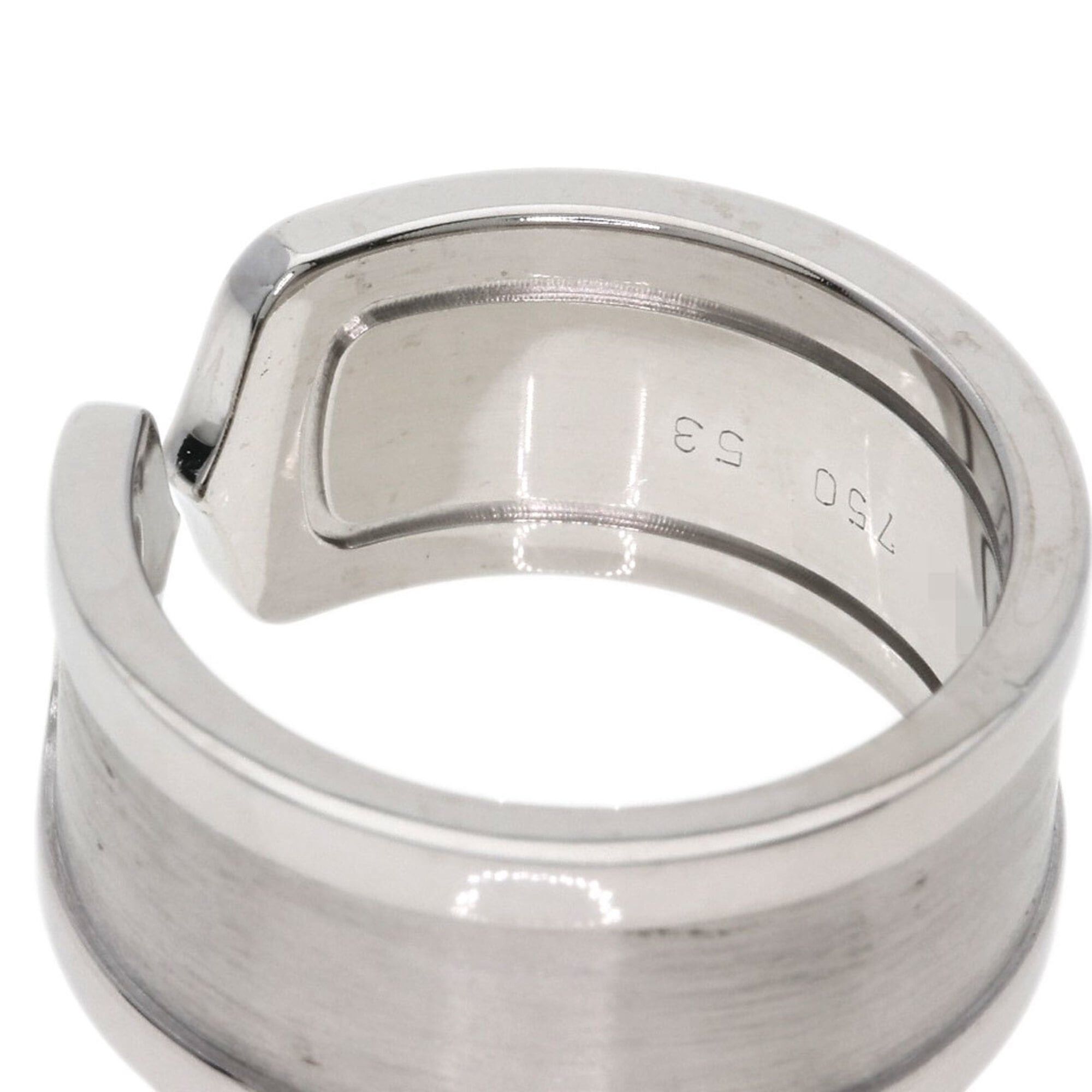 Cartier Cartier C2 Ring #53, 18K White Gold, Women's Ring, CARTIER Size ONE SIZE - 10 Thumbnail