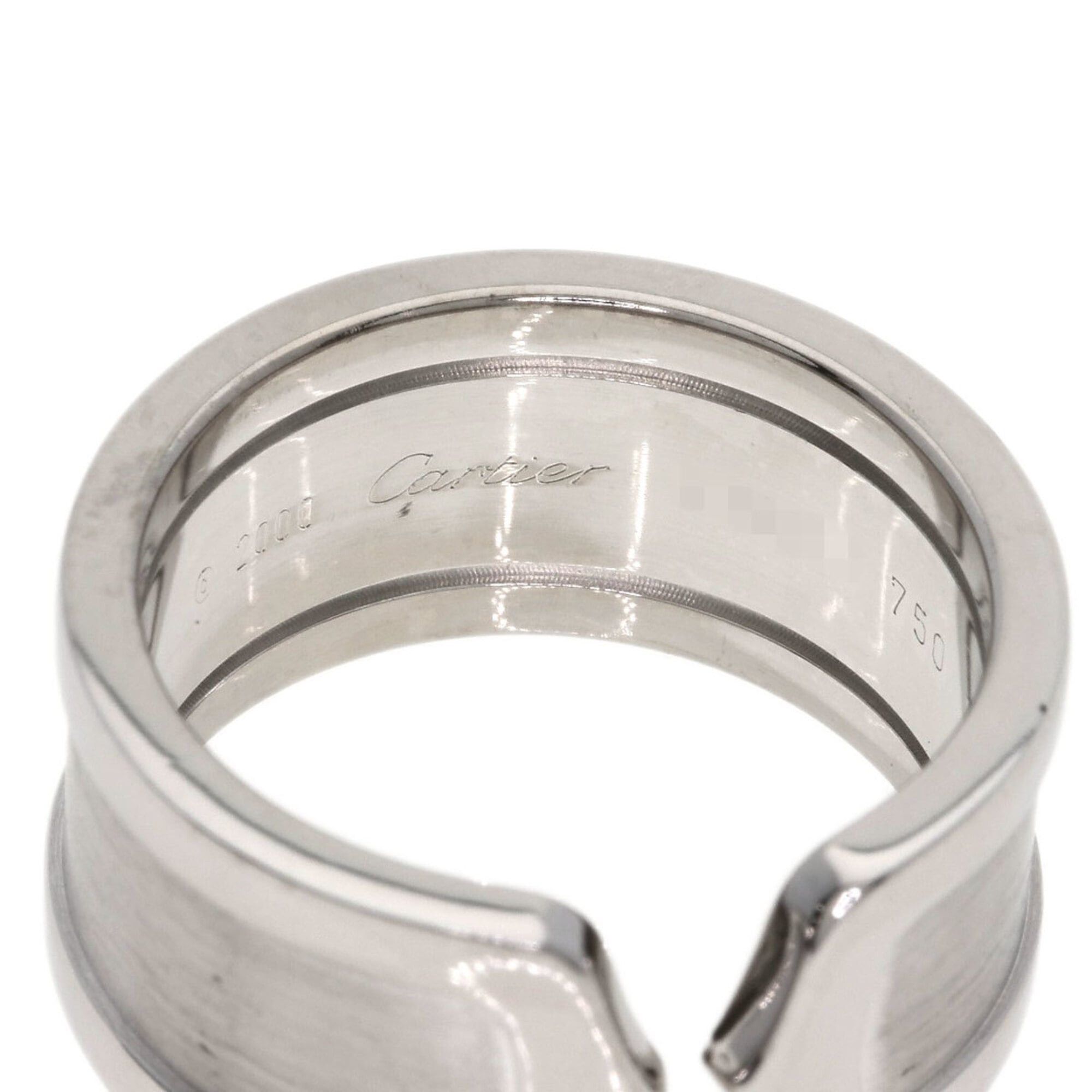 Cartier Cartier C2 Ring #53, 18K White Gold, Women's Ring, CARTIER Size ONE SIZE - 5 Thumbnail