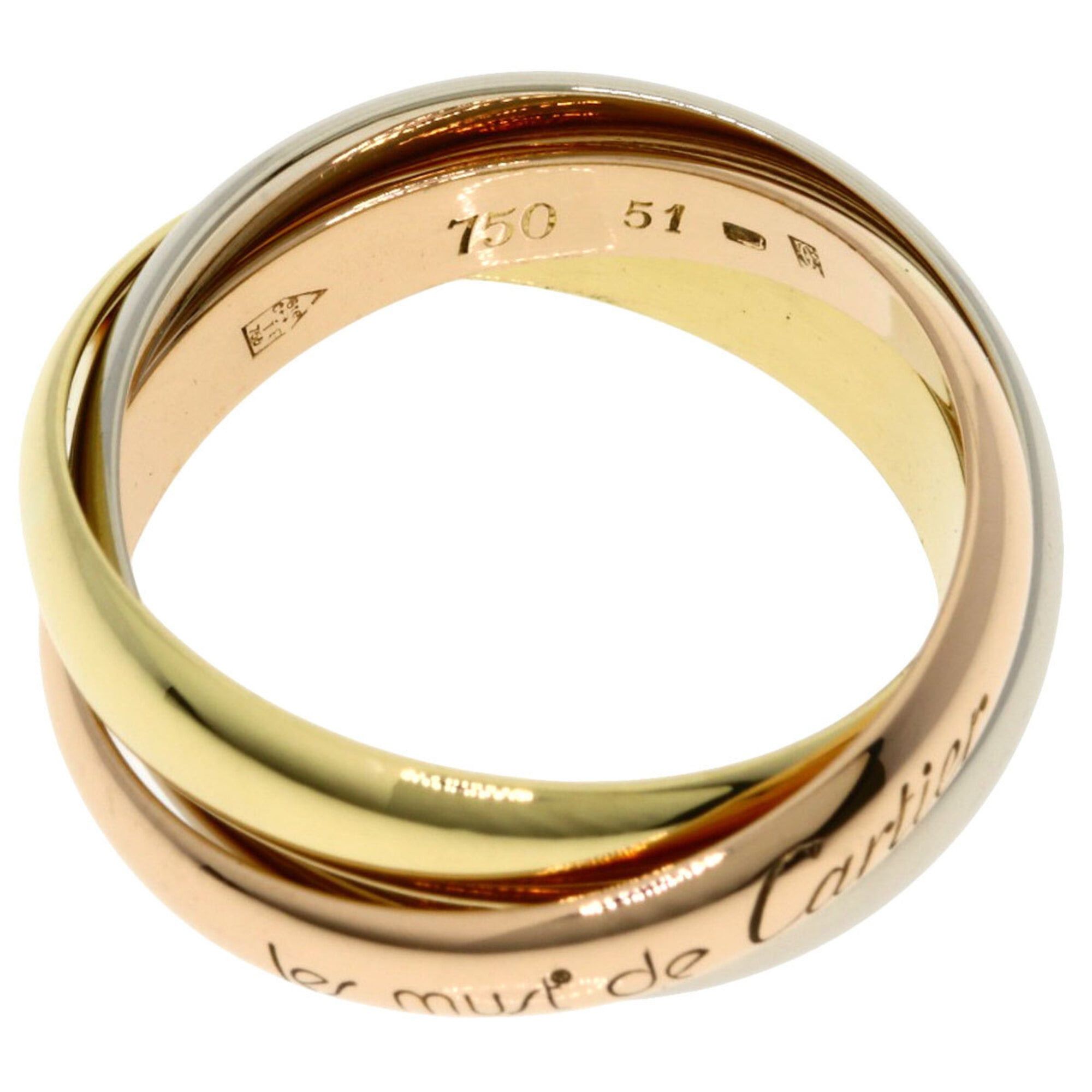 Cartier Cartier Trinity #51 Ring, 18K Pink Gold/18K Yellow White Gold, Women's, CARTIER Size ONE SIZE - 3 Thumbnail