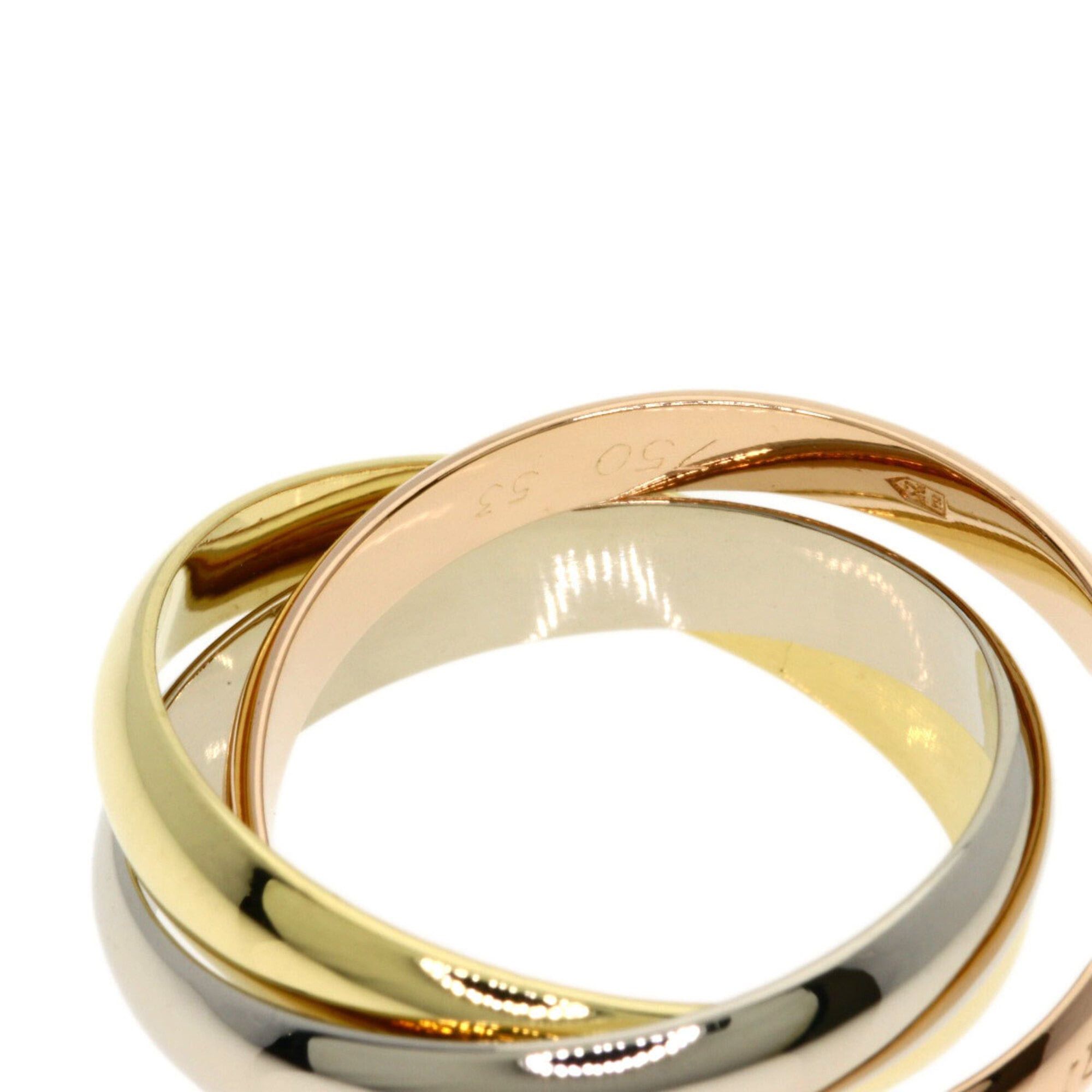 Cartier Cartier Trinity #53 Ring - 18K Yellow Gold/18K Pink White Gold Women's CARTIER Size ONE SIZE - 7 Thumbnail