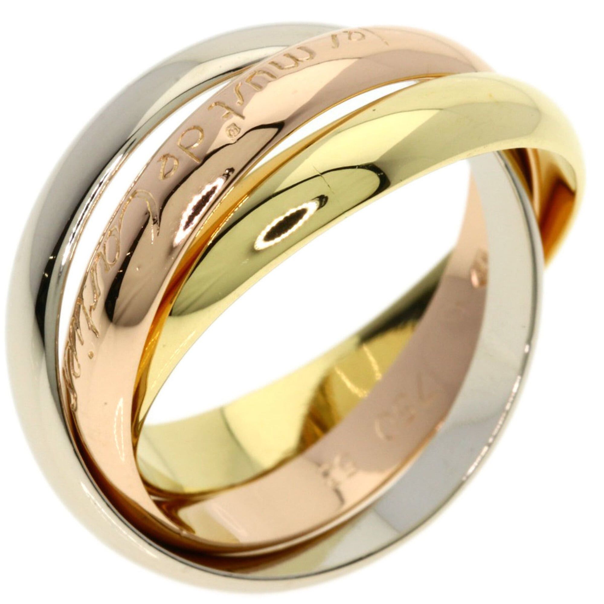 Cartier Cartier Trinity #53 Ring - 18K Yellow Gold/18K Pink White Gold Women's CARTIER Size ONE SIZE - 2 Thumbnail