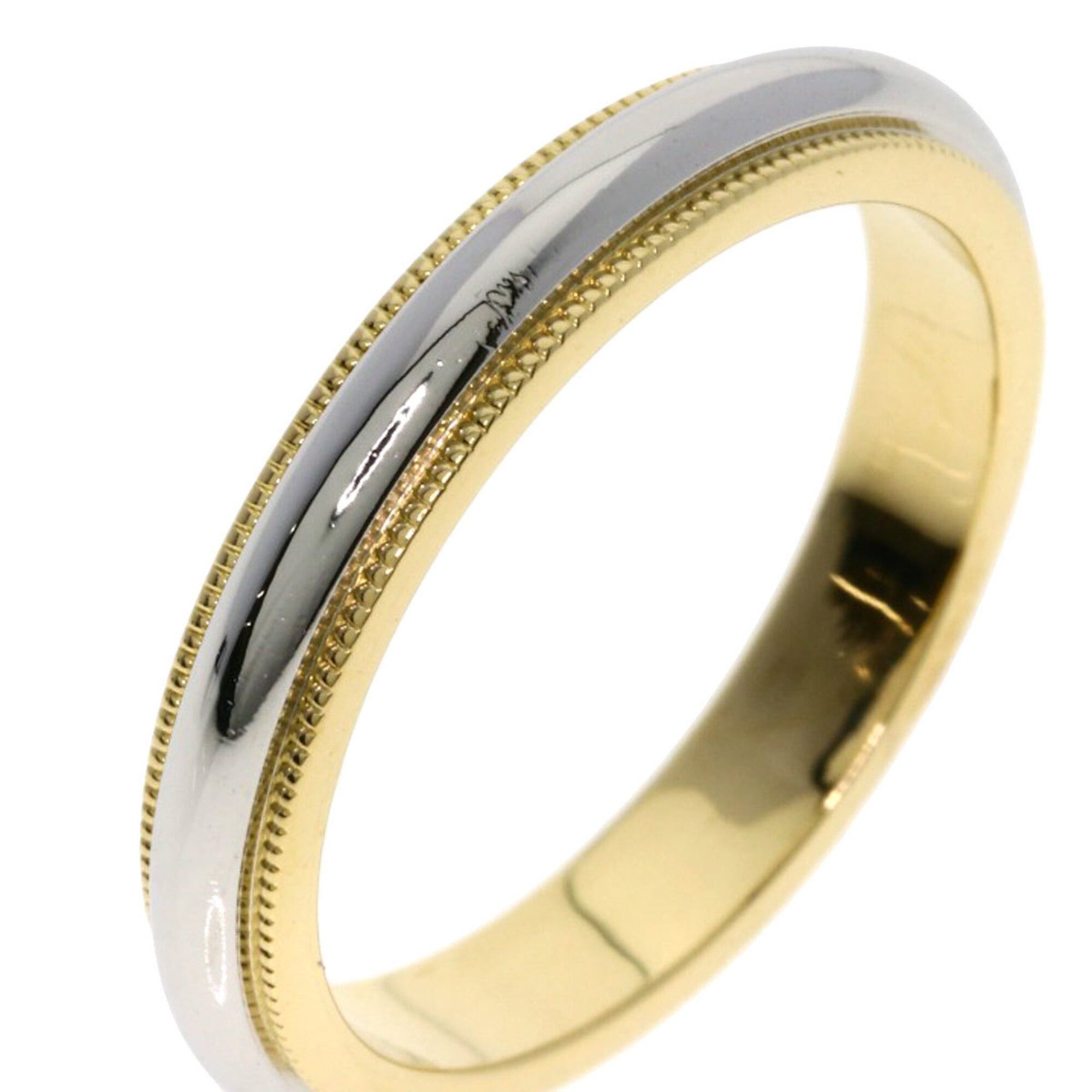 Tiffany & Co. Tiffany & Co. Milgrain Ring, Platinum PT950/18K Yellow Gold, Women's. Size ONE SIZE - 7 Thumbnail