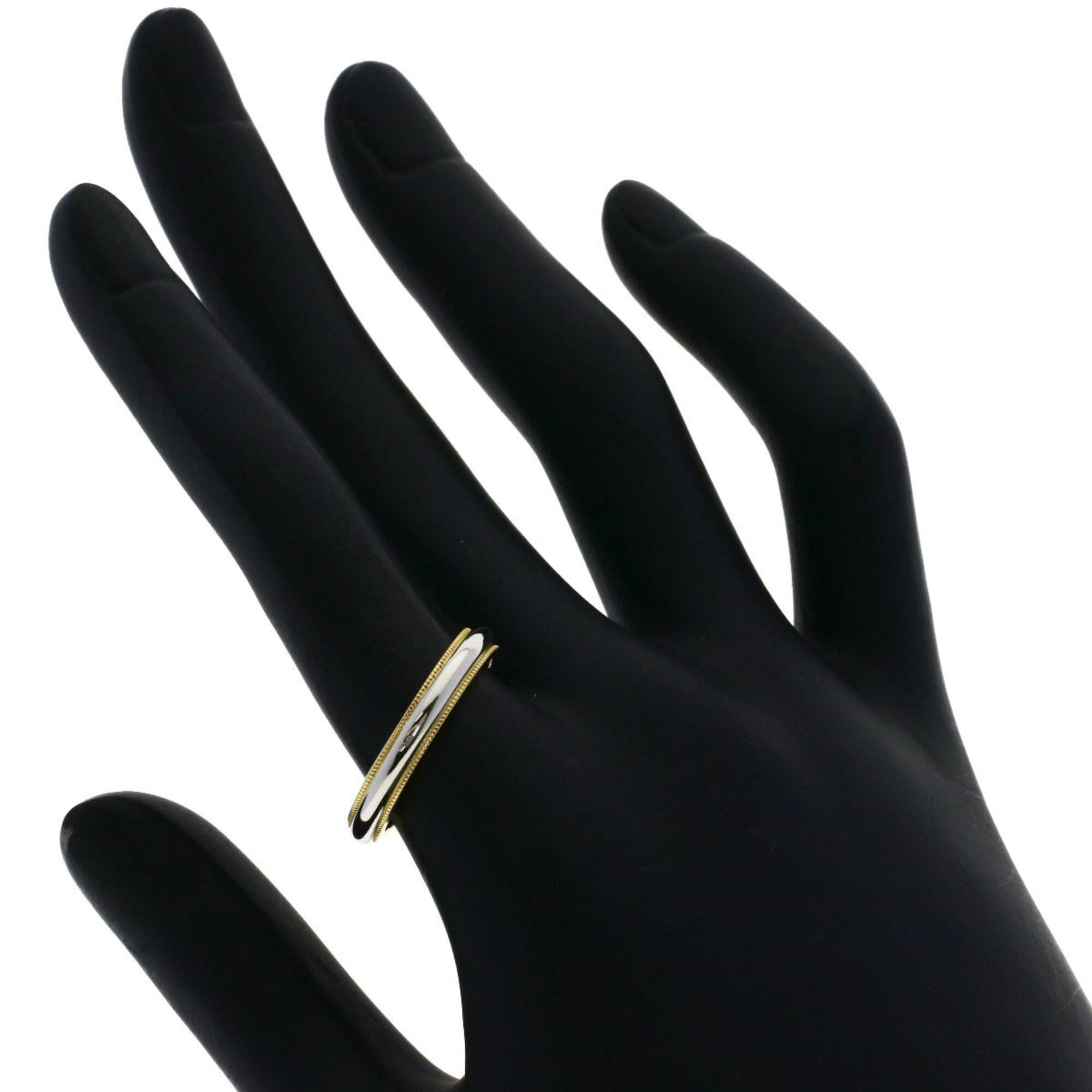 Tiffany & Co. Tiffany & Co. Milgrain Ring, Platinum PT950/18K Yellow Gold, Women's. Size ONE SIZE - 5 Thumbnail