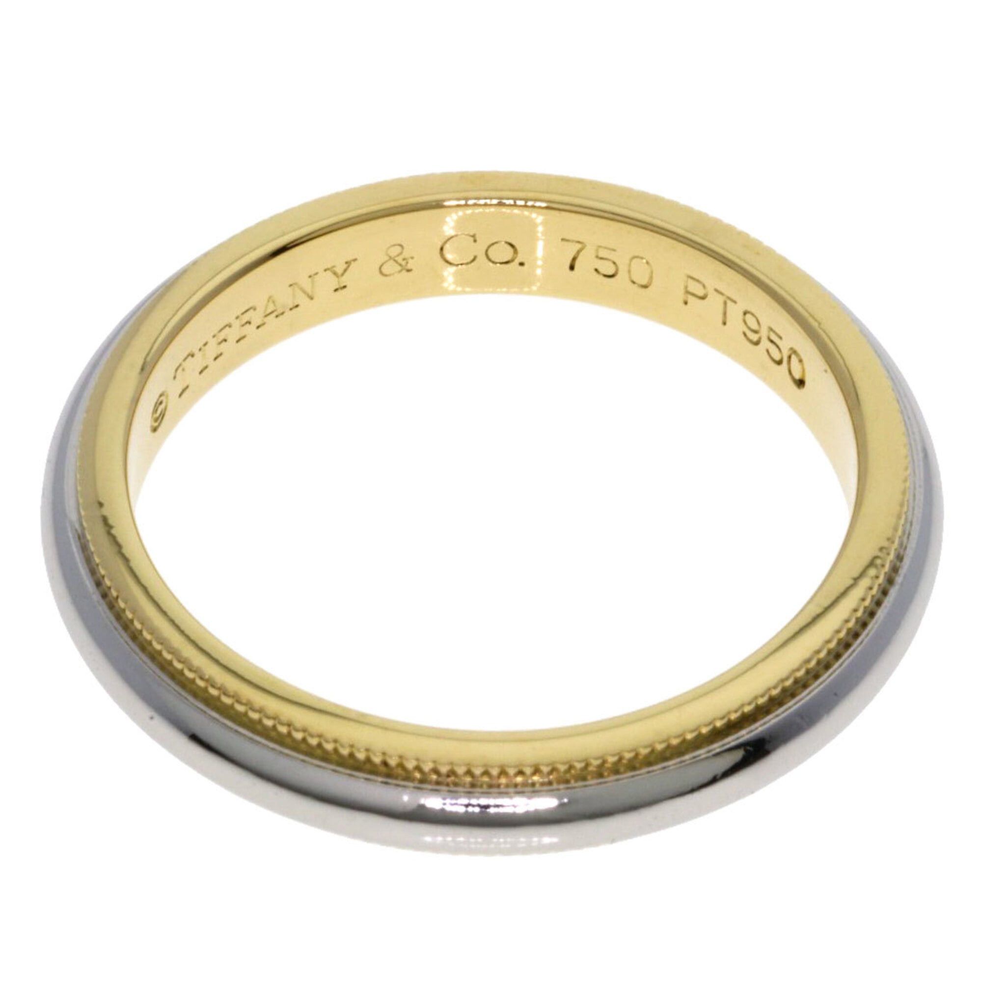 Tiffany & Co. Tiffany & Co. Milgrain Ring, Platinum PT950/18K Yellow Gold, Women's. Size ONE SIZE - 4 Thumbnail