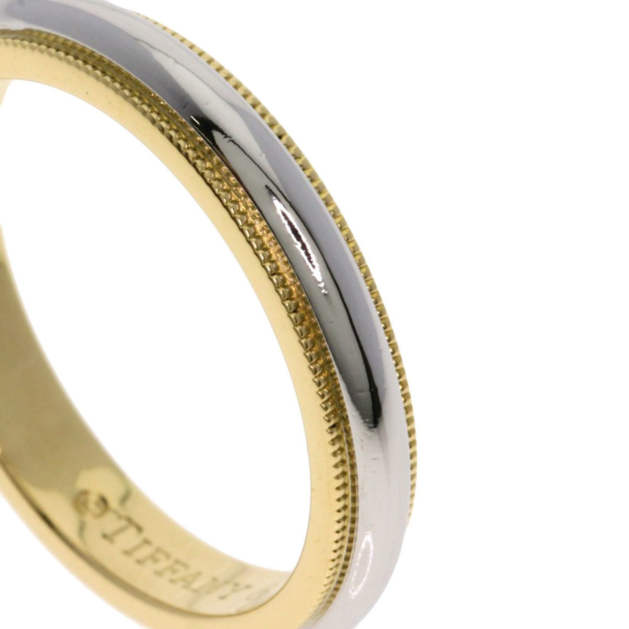 Tiffany & Co. Tiffany & Co. Milgrain Ring, Platinum PT950/18K Yellow Gold, Women's. Size ONE SIZE - 8 Thumbnail