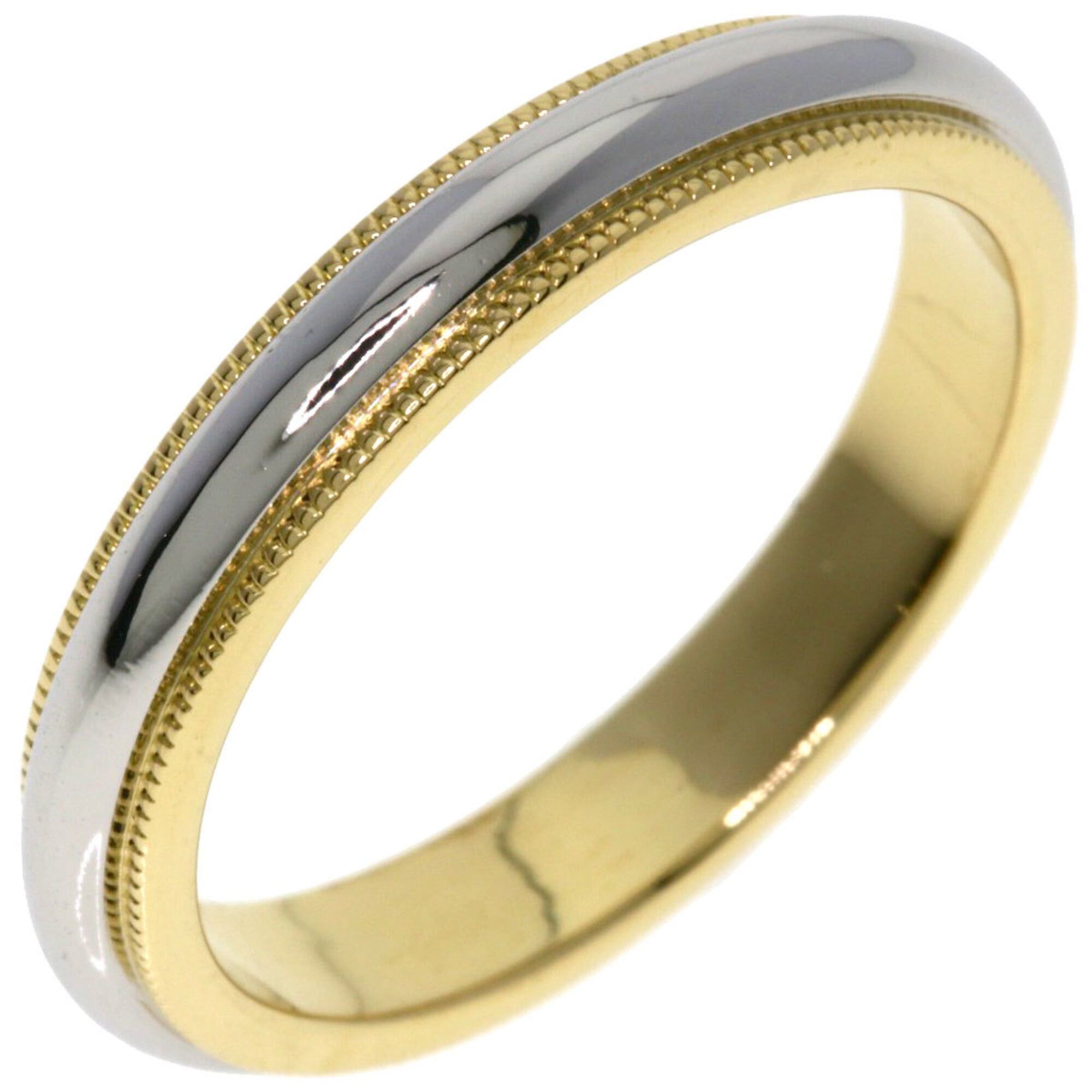 Tiffany & Co. Tiffany & Co. Milgrain Ring, Platinum PT950/18K Yellow Gold, Women's. Size ONE SIZE - 2 Thumbnail
