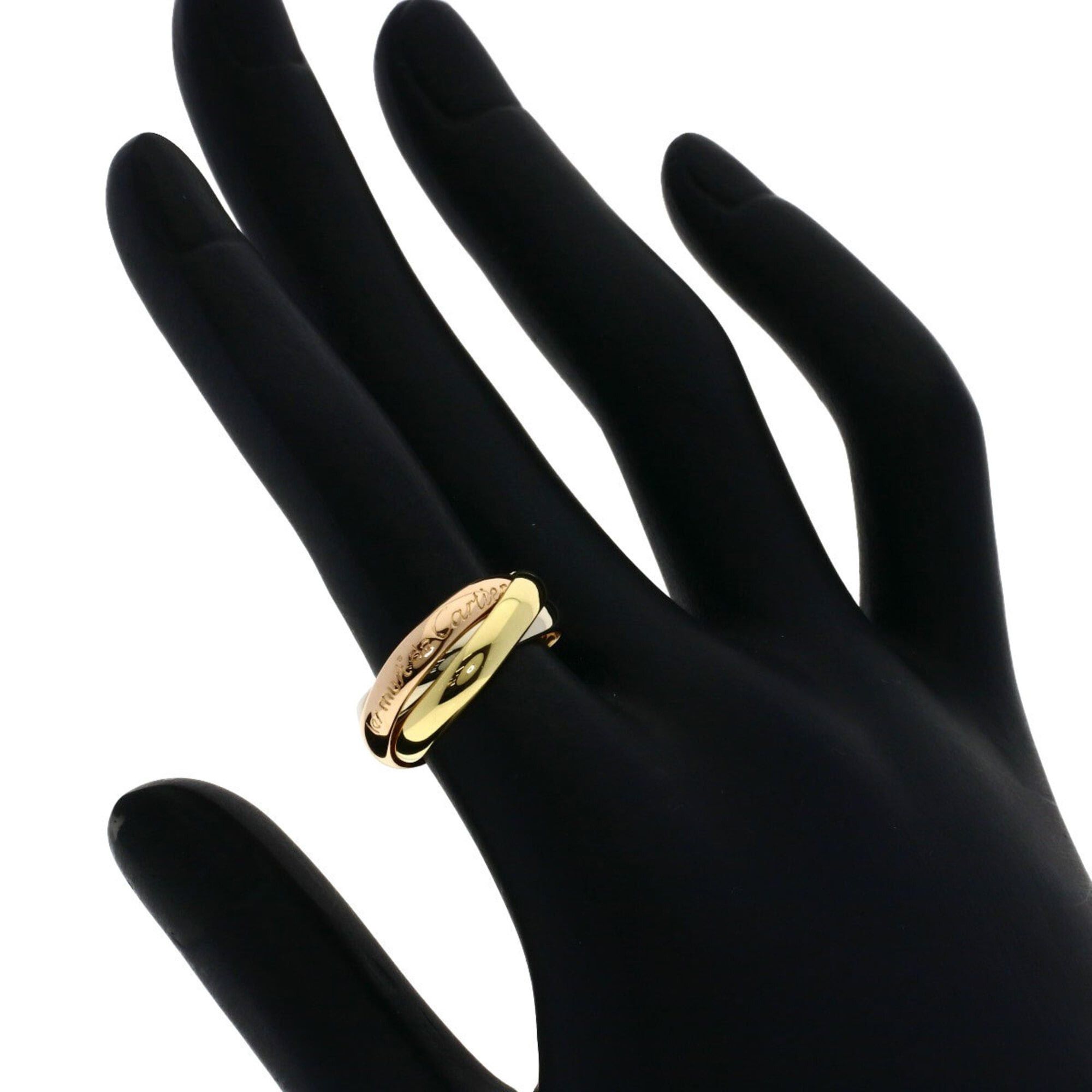 Cartier Cartier Trinity #50 Ring - 18K Pink Gold/18K Yellow White Gold Women's CARTIER Size ONE SIZE - 4 Thumbnail
