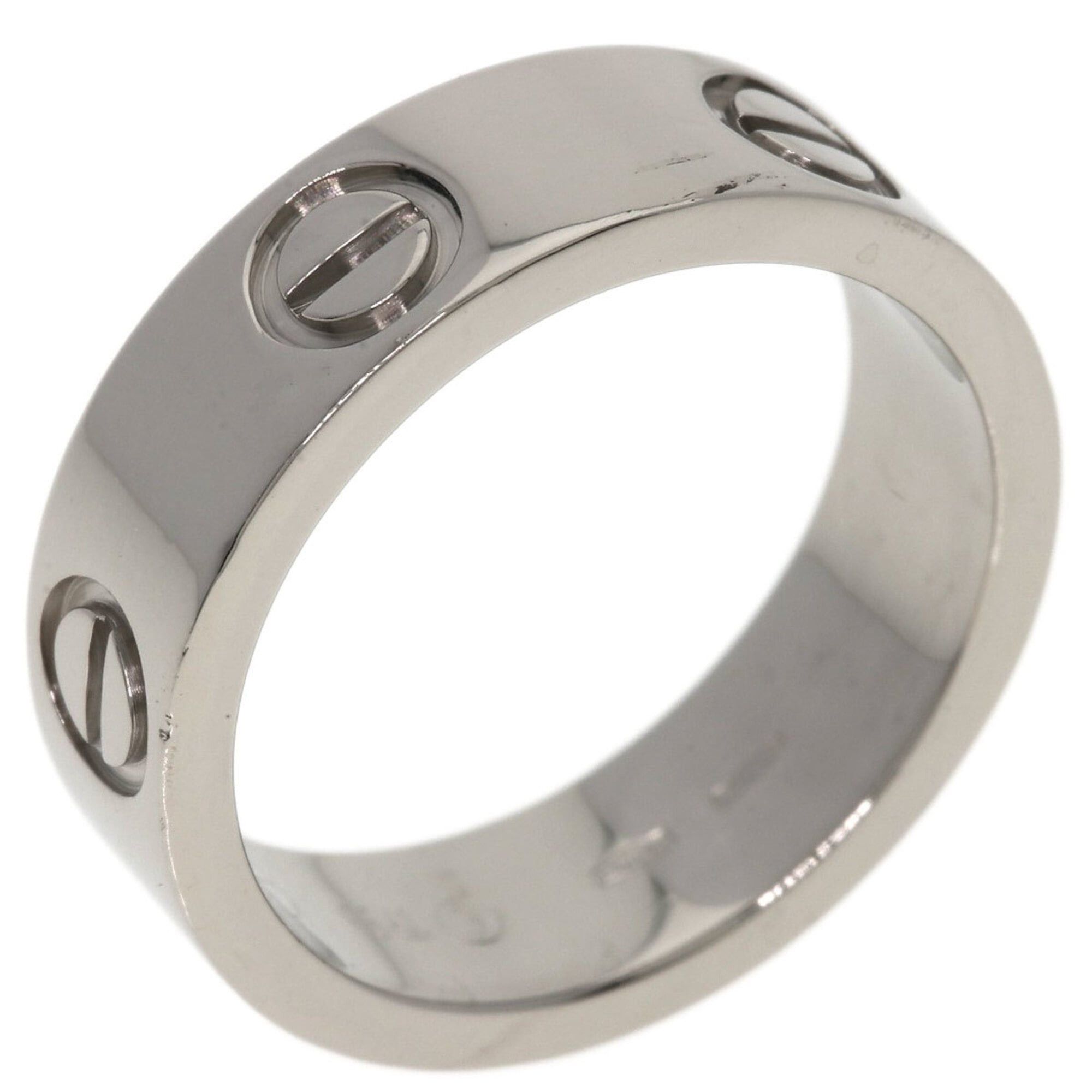 Cartier Cartier Love Ring #51, 18K White Gold, Women's Ring, CARTIER Size ONE SIZE - 2 Thumbnail