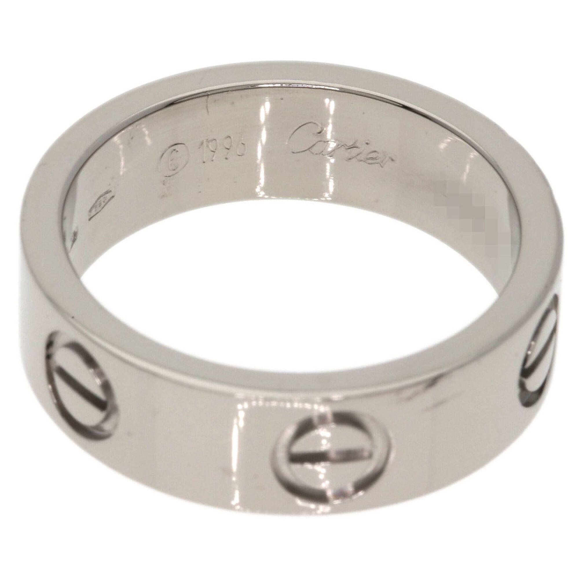 Cartier Cartier Love Ring #51, 18K White Gold, Women's Ring, CARTIER Size ONE SIZE - 4 Thumbnail