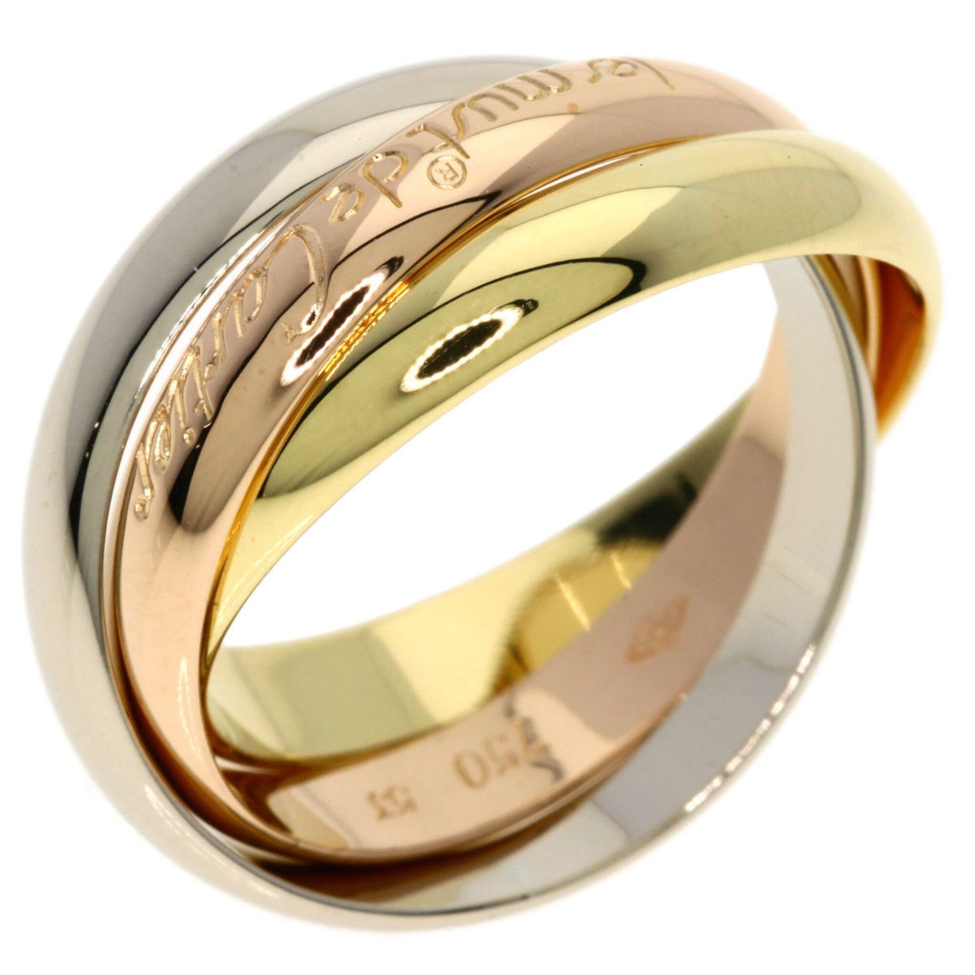 Cartier Cartier Trinity #53 Ring - 18K Yellow Gold/18K Pink White Gold Women's CARTIER Size ONE SIZE - 2 Thumbnail