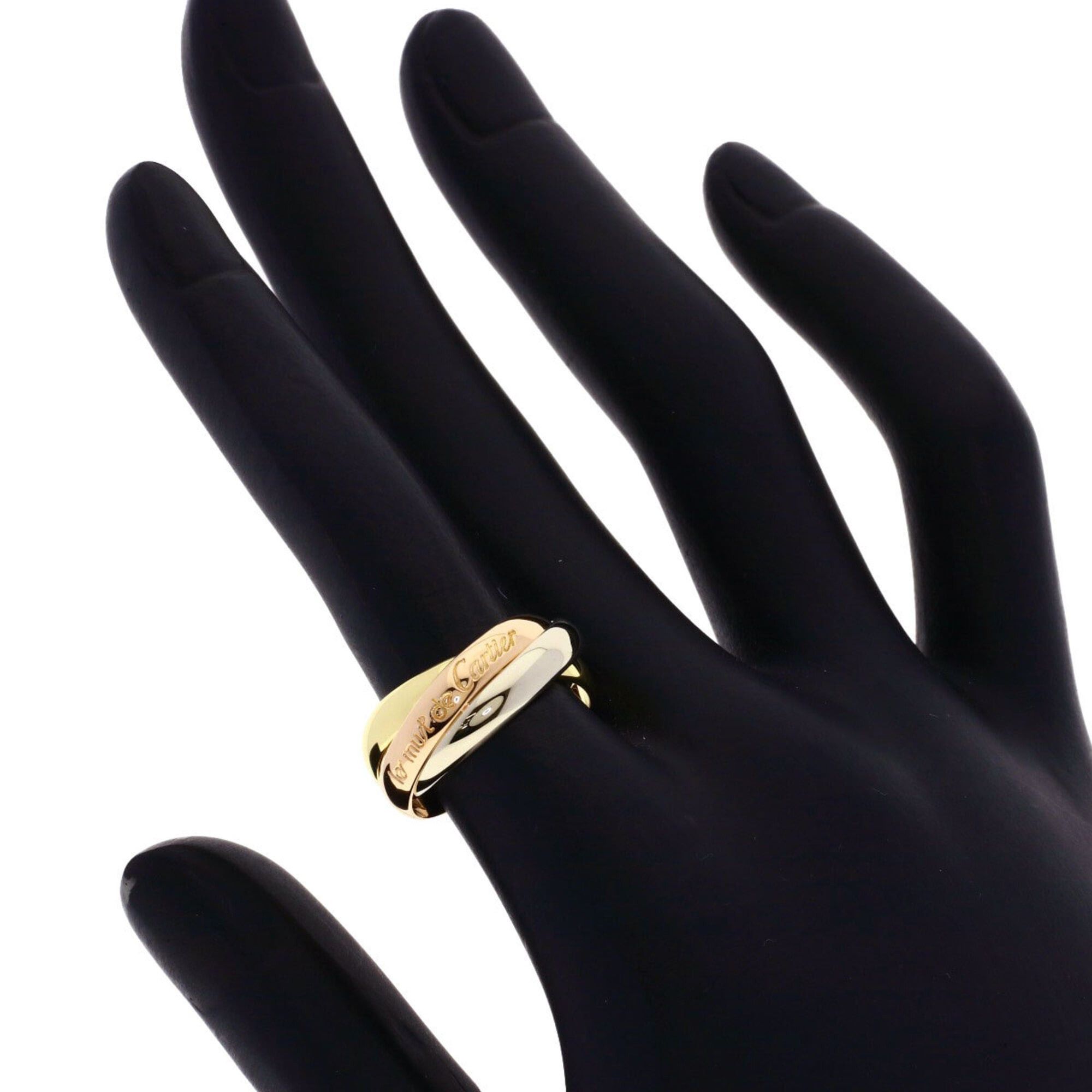 Cartier Cartier Trinity #50 Ring - 18K Pink Gold/18K Yellow White Gold Women's CARTIER Size ONE SIZE - 4 Thumbnail