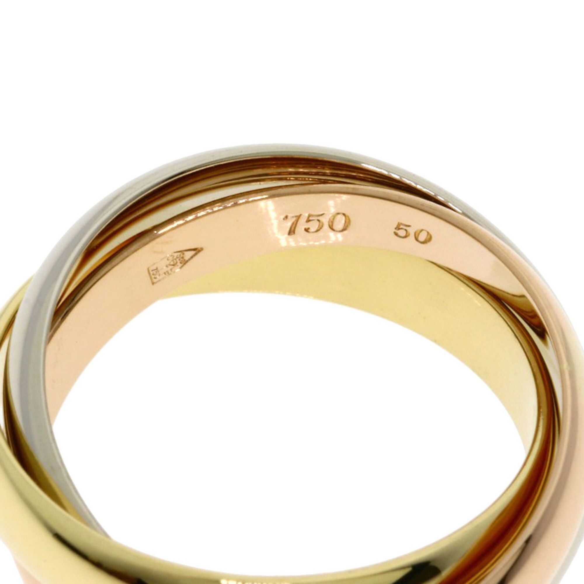 Cartier Cartier Trinity #50 Ring - 18K Pink Gold/18K Yellow White Gold Women's CARTIER Size ONE SIZE - 3 Thumbnail