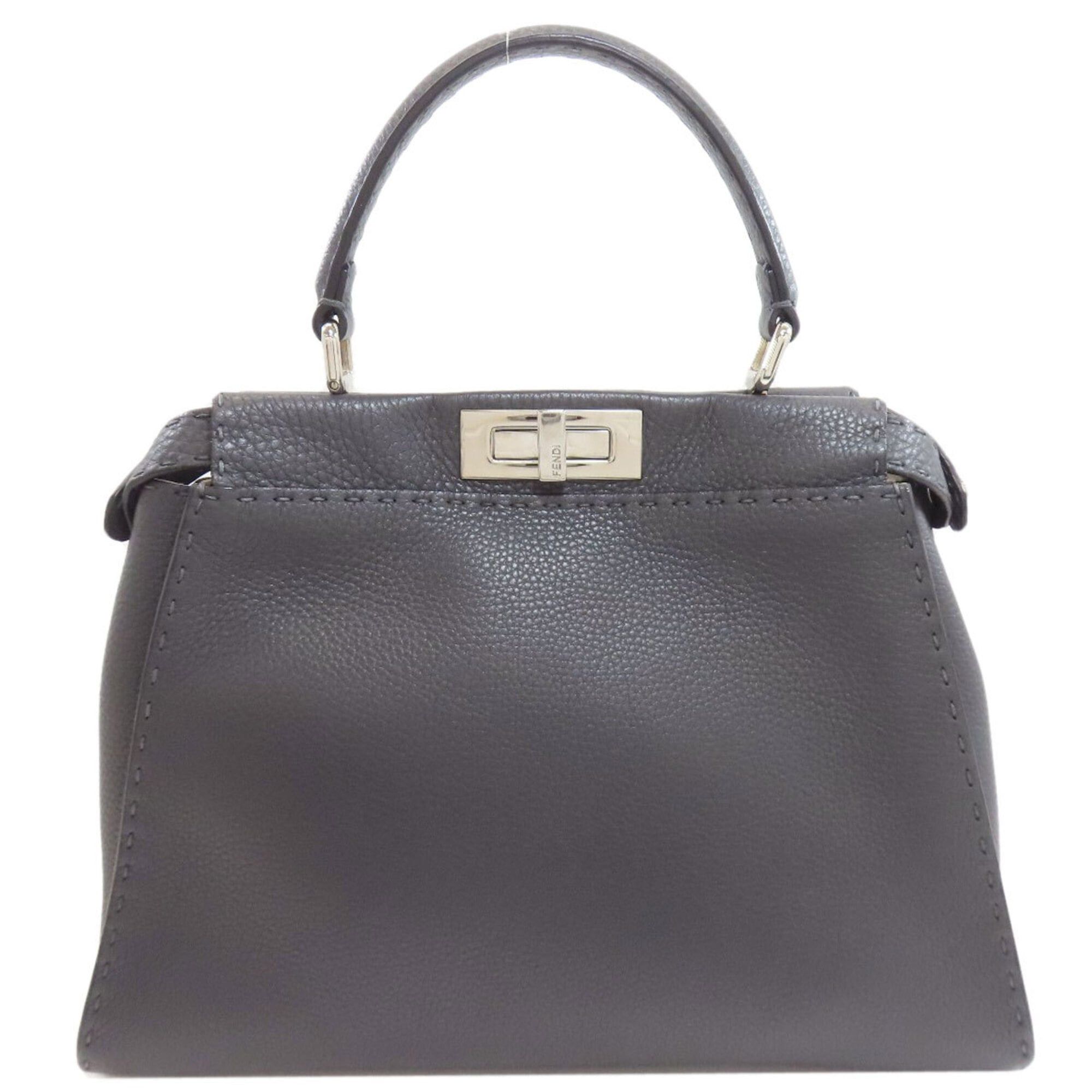 Fendi Fendi Peekaboo Medium Selleria 2-Way Handbag, Calfskin, Women's FENDI Size ONE SIZE - 2 Thumbnail