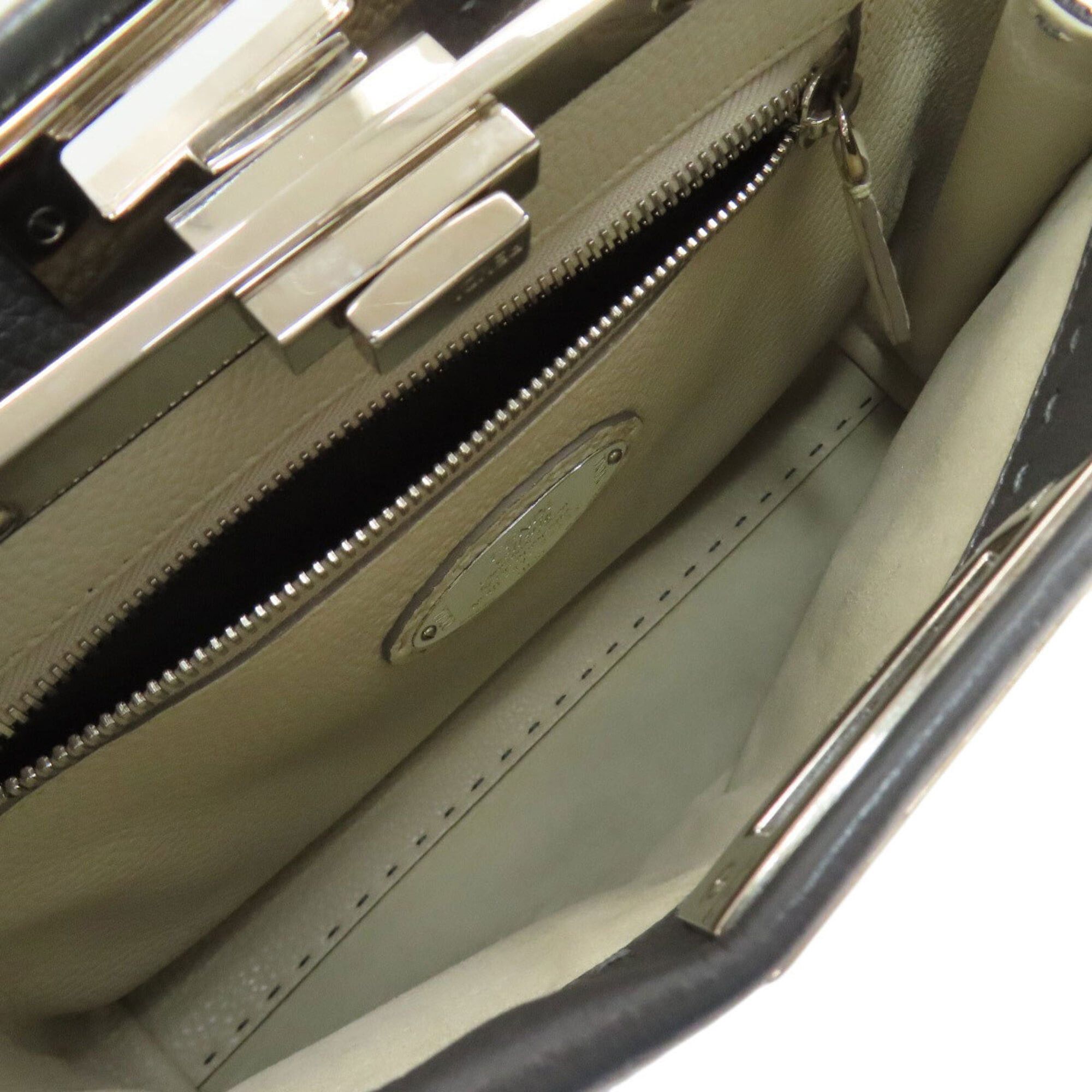 Fendi Fendi Peekaboo Medium Selleria 2-Way Handbag, Calfskin, Women's FENDI Size ONE SIZE - 5 Thumbnail