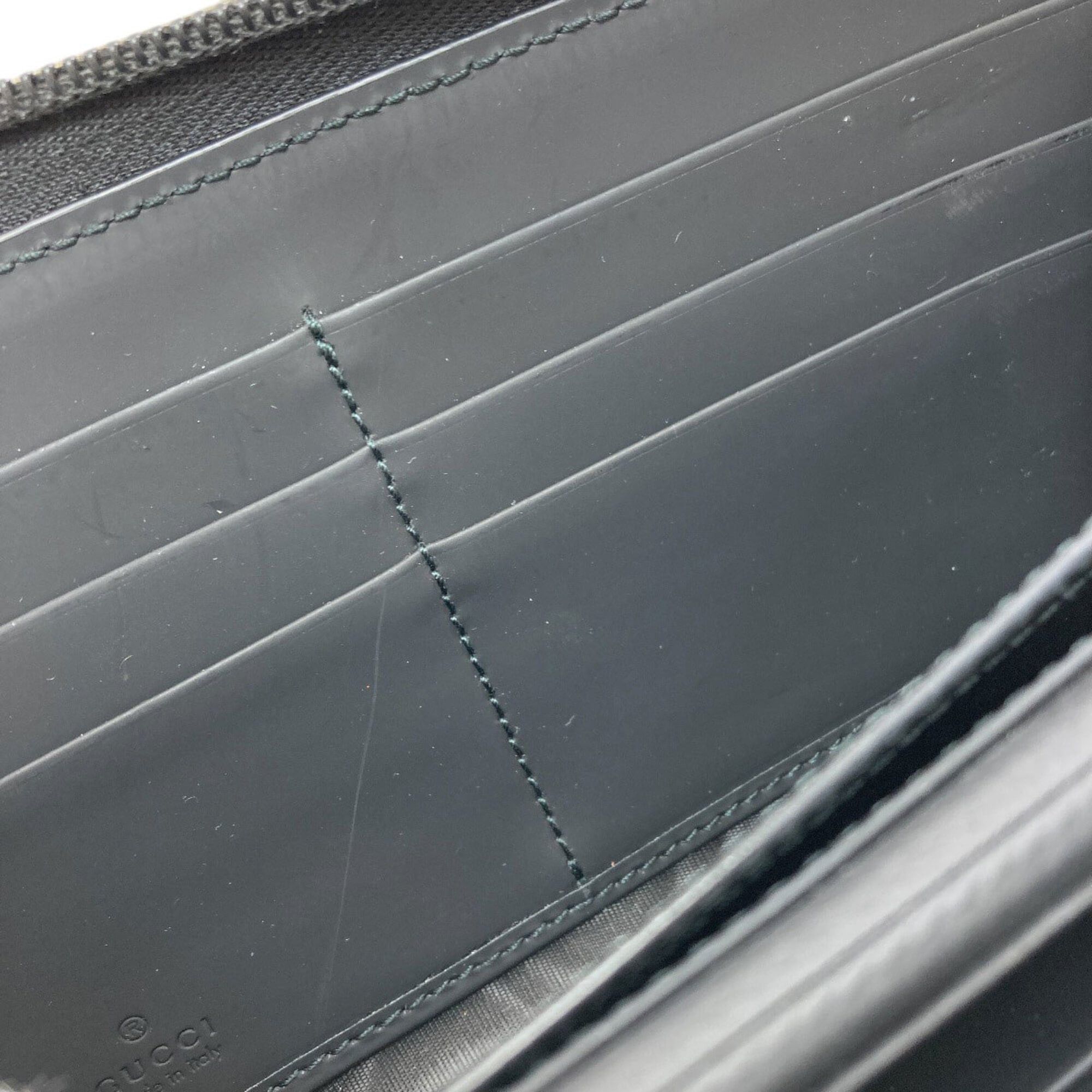 Gucci Gucci 771421 Round Zipper GG Long Wallet (with coin purse) Rubber Women's GUCCI Size ONE SIZE - 8 Thumbnail