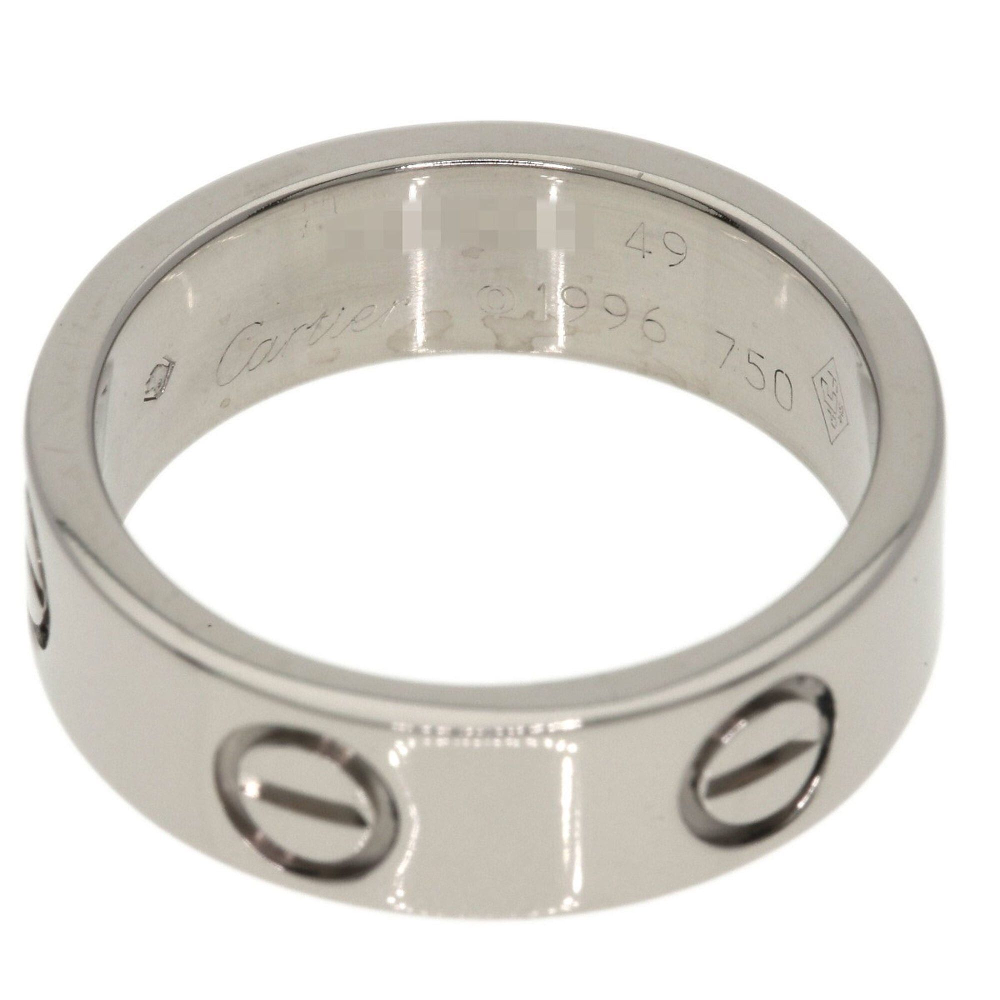 Cartier Cartier Love Ring #49, 18K White Gold, Women's Ring, CARTIER Size ONE SIZE - 4 Thumbnail