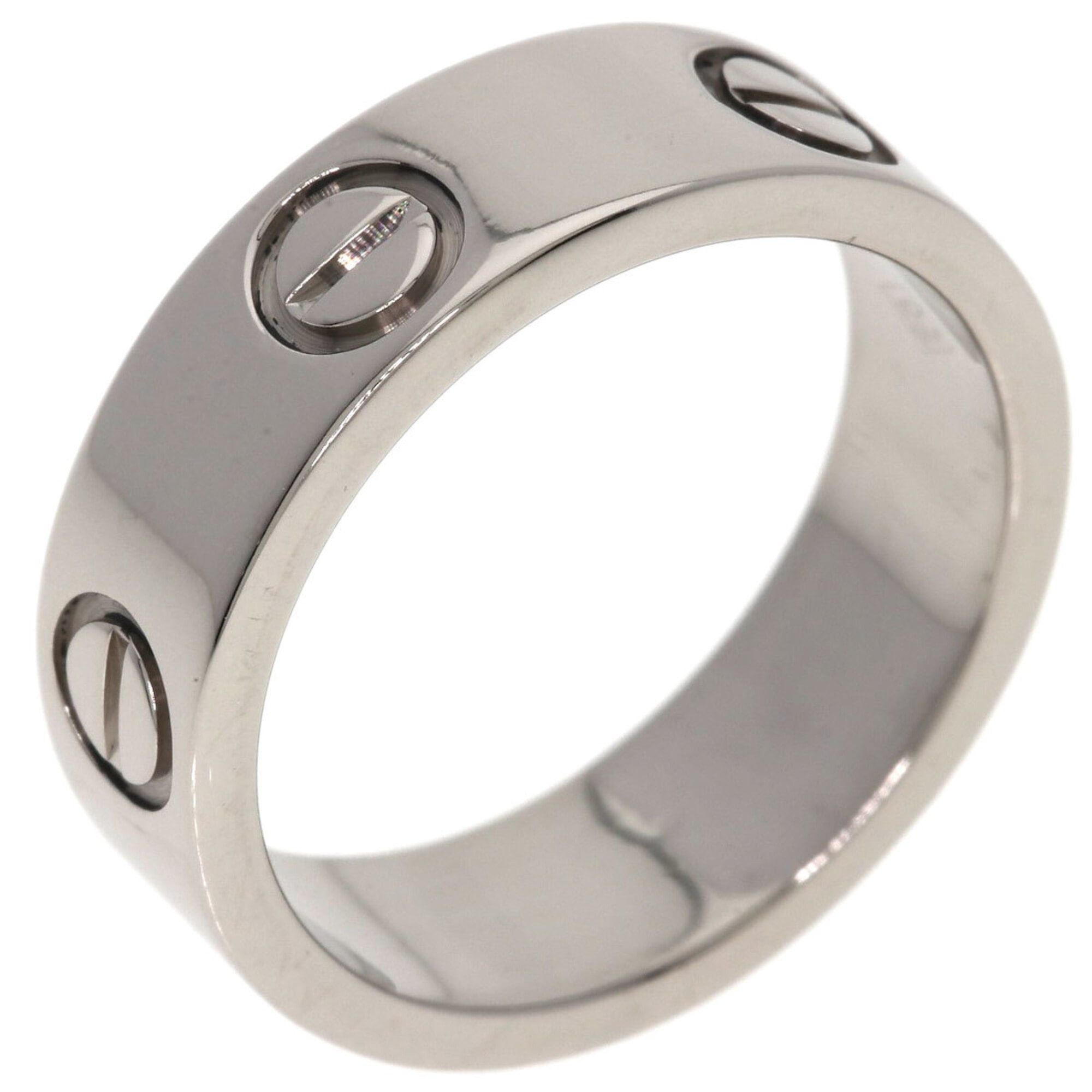 Cartier Cartier Love Ring #49, 18K White Gold, Women's Ring, CARTIER Size ONE SIZE - 2 Thumbnail