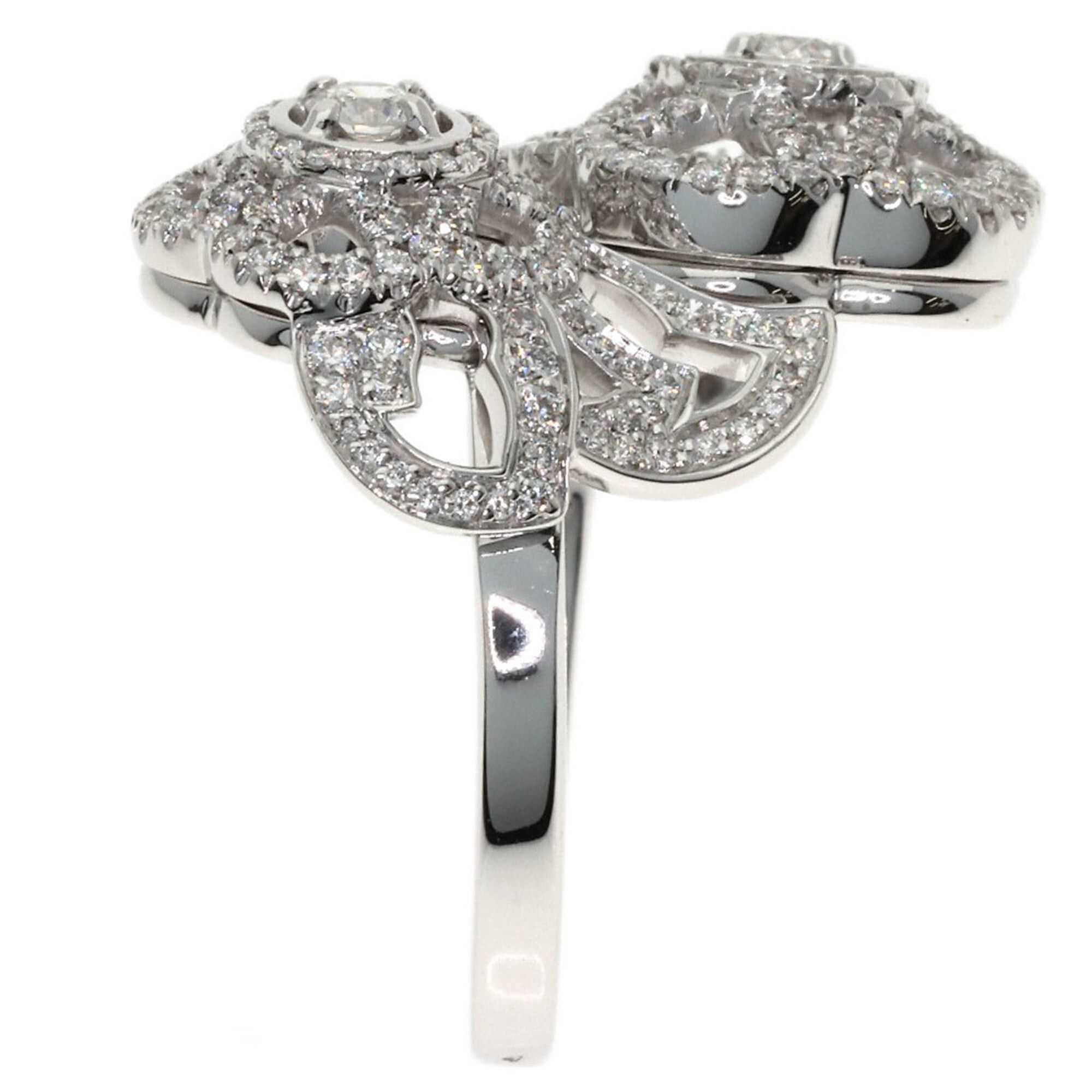 Chanel Chanel Camellia Diamond Ring #53, 18K White Gold, Women's. Size ONE SIZE - 3 Thumbnail