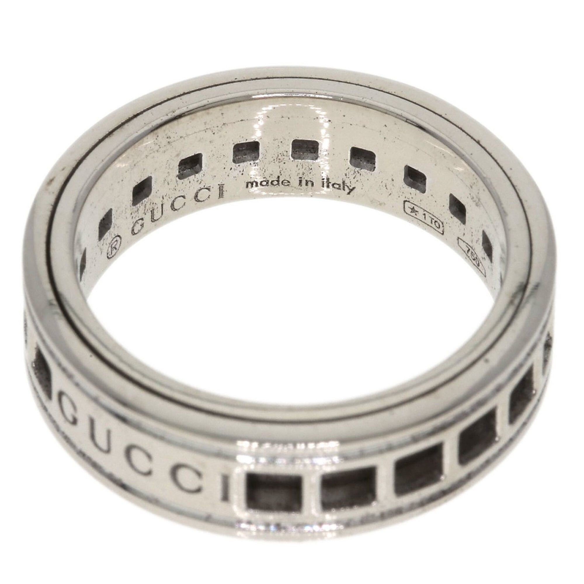 Gucci Gucci Scroll #8 Ring, 18K White Gold, Women's. Size ONE SIZE - 4 Thumbnail