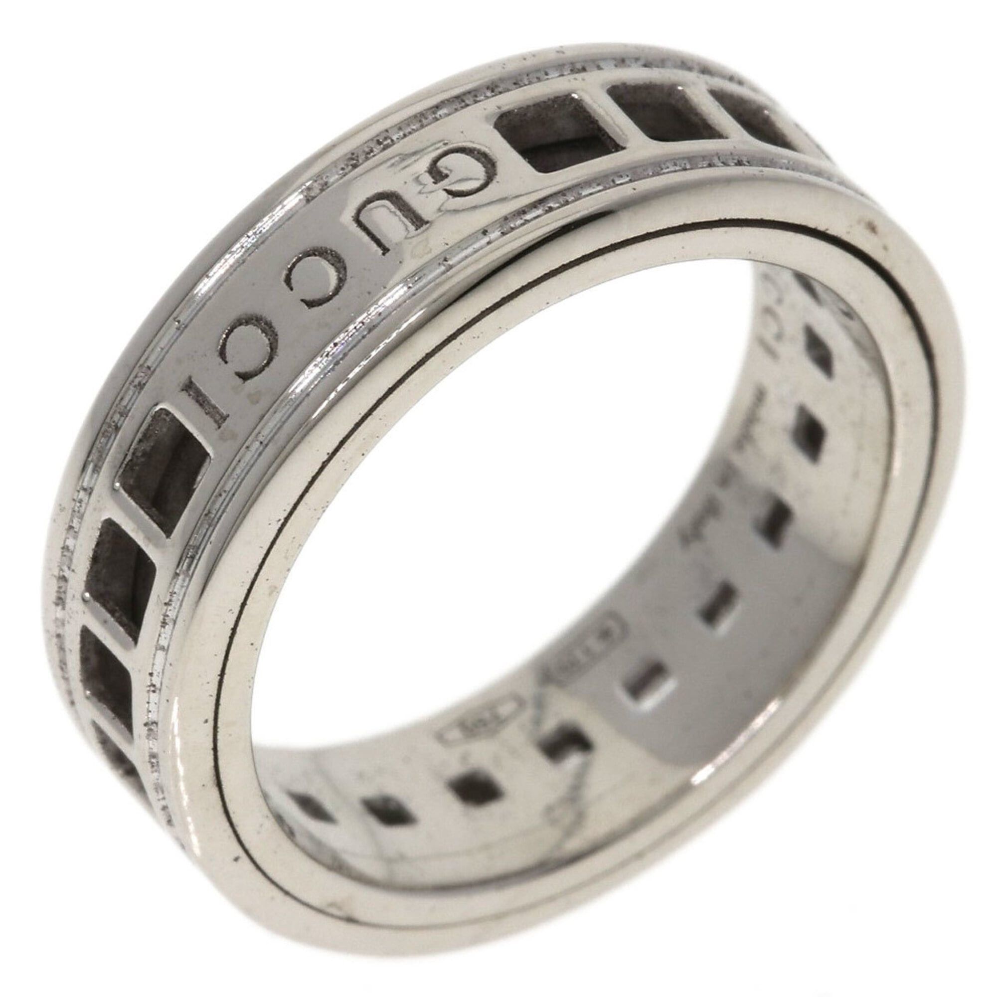 Gucci Gucci Scroll #8 Ring, 18K White Gold, Women's. Size ONE SIZE - 2 Thumbnail