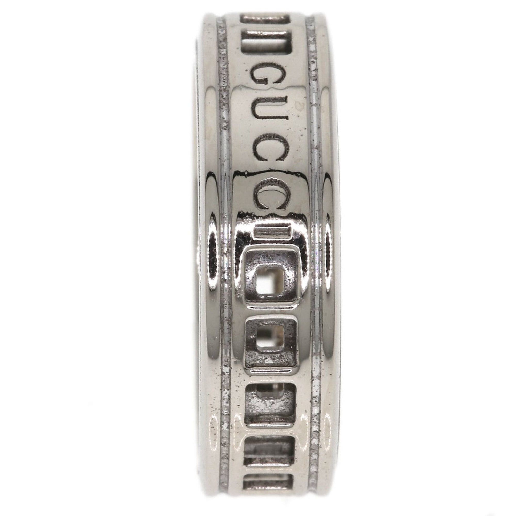 Gucci Gucci Scroll #8 Ring, 18K White Gold, Women's. Size ONE SIZE - 3 Thumbnail
