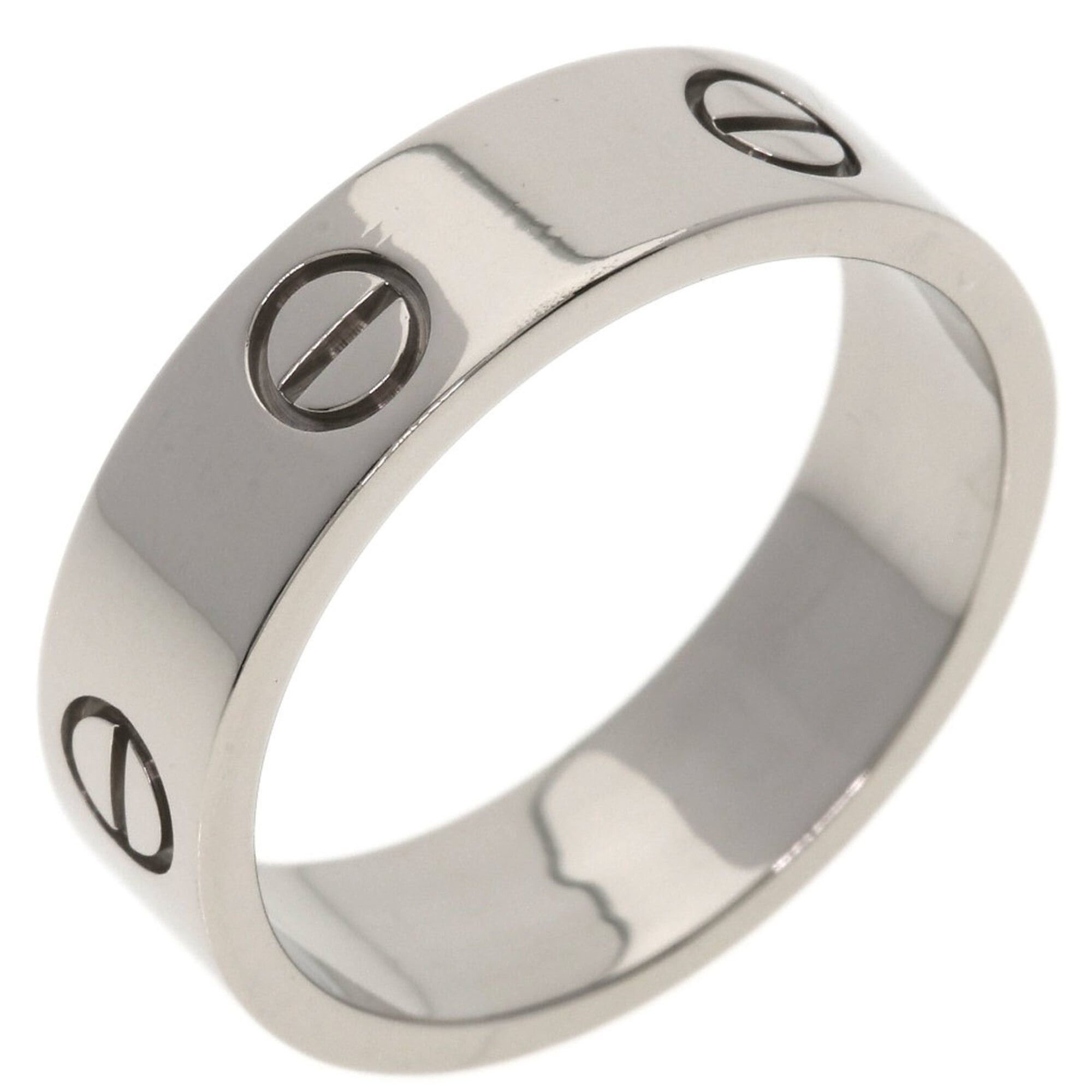 Cartier Cartier Love Ring #61, 18K White Gold, Women's Ring, CARTIER Size ONE SIZE - 2 Thumbnail