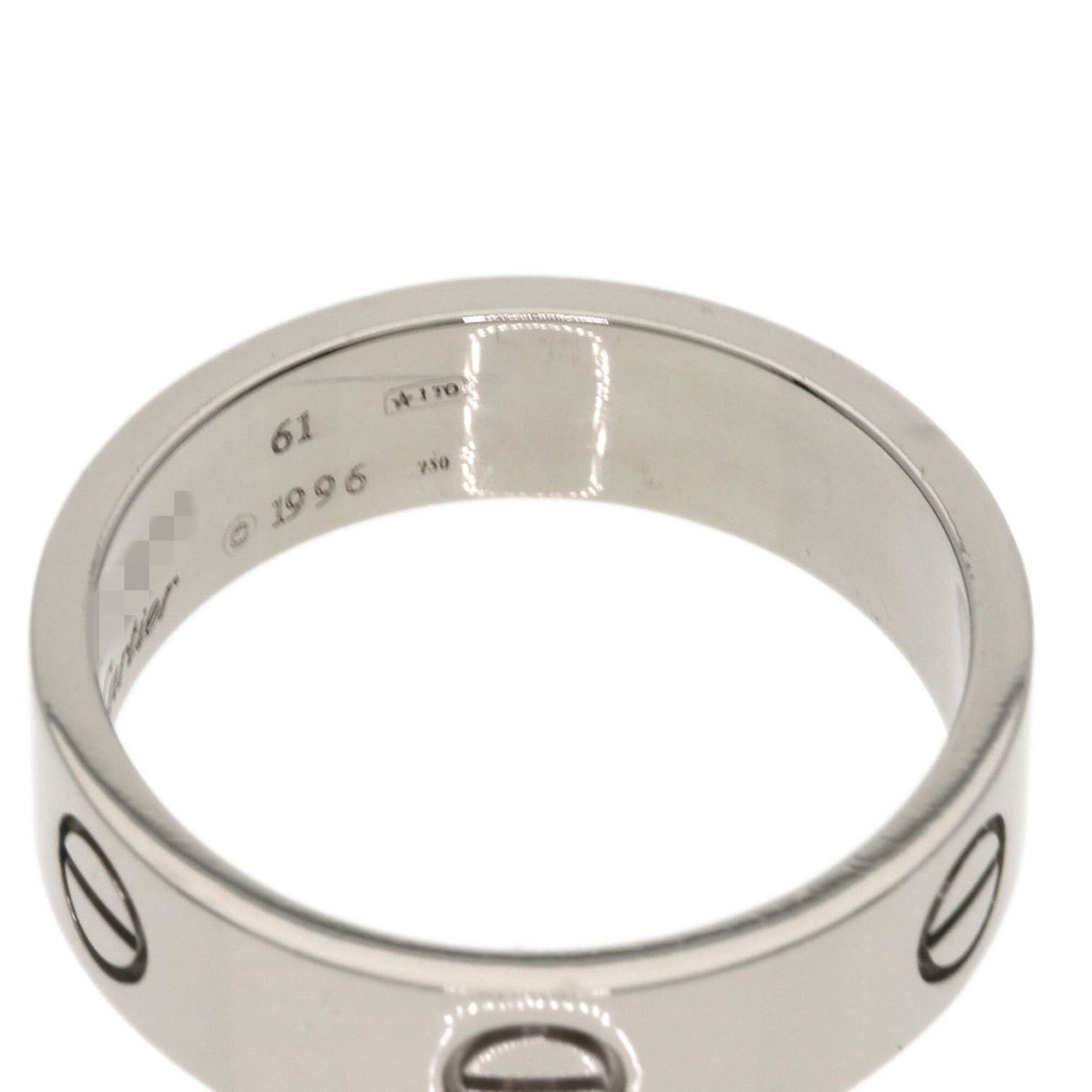 Cartier Cartier Love Ring #61, 18K White Gold, Women's Ring, CARTIER Size ONE SIZE - 10 Thumbnail