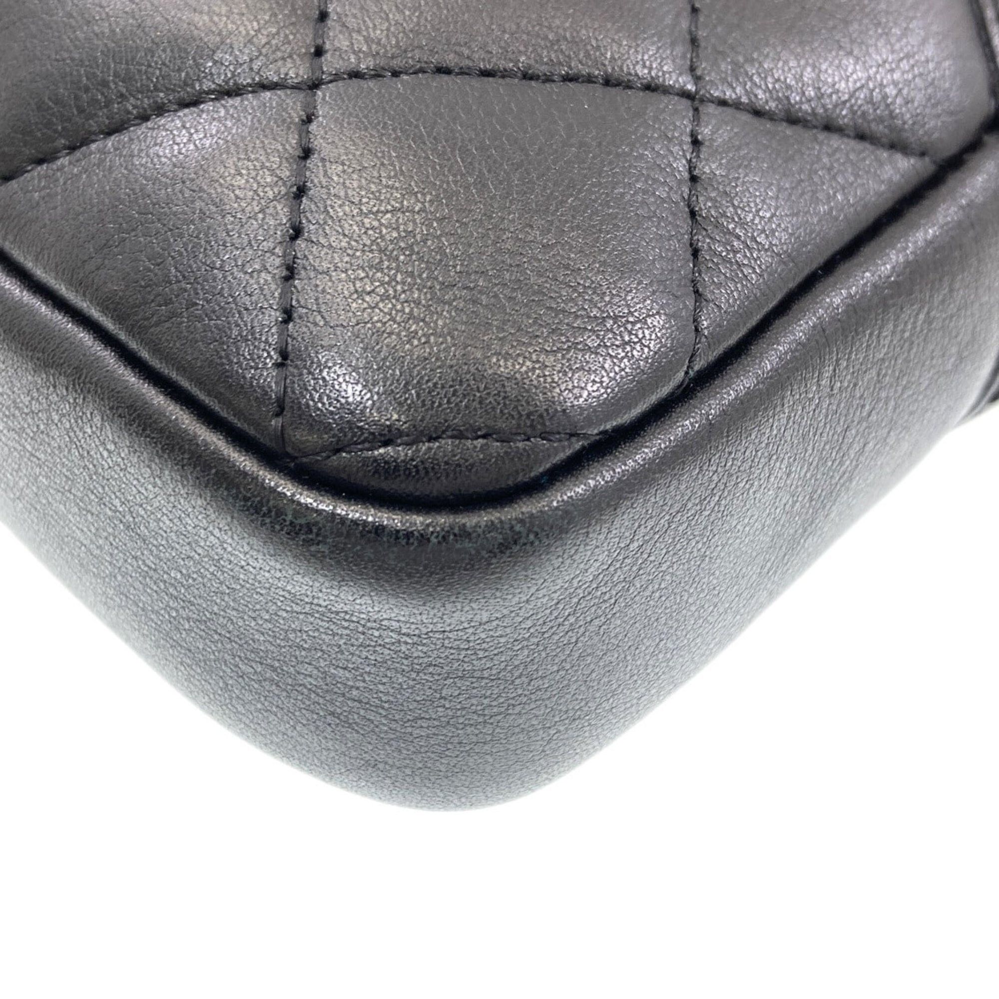 Chanel Chanel Cambon Line Shoulder Bag, Silver Hardware, Lambskin, Women's CHANEL Size ONE SIZE - 22 Thumbnail
