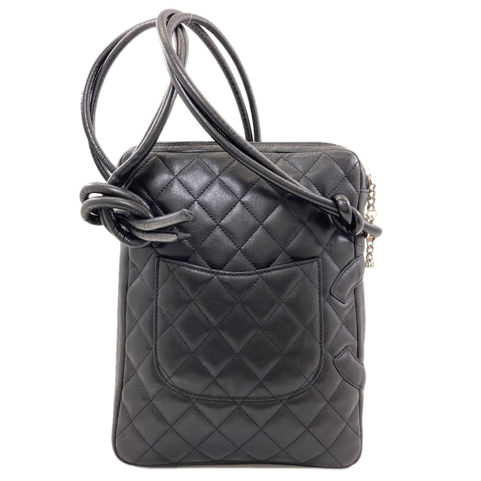 Chanel Chanel Cambon Line Shoulder Bag, Silver Hardware, Lambskin, Women's CHANEL Size ONE SIZE - 2 Thumbnail