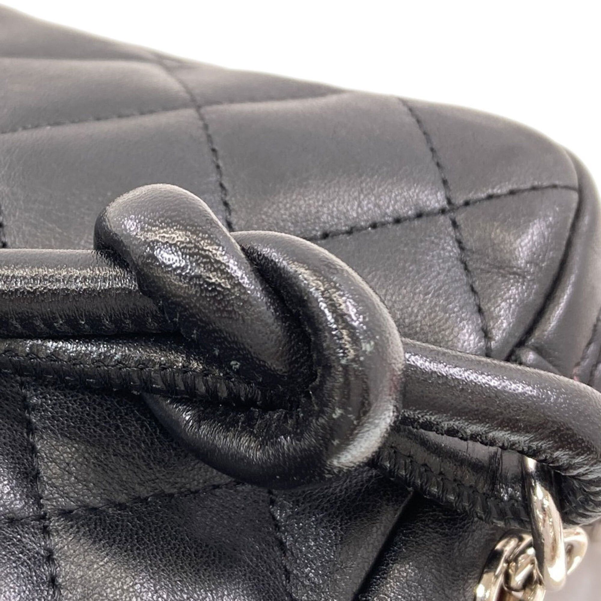 Chanel Chanel Cambon Line Shoulder Bag, Silver Hardware, Lambskin, Women's CHANEL Size ONE SIZE - 17 Thumbnail