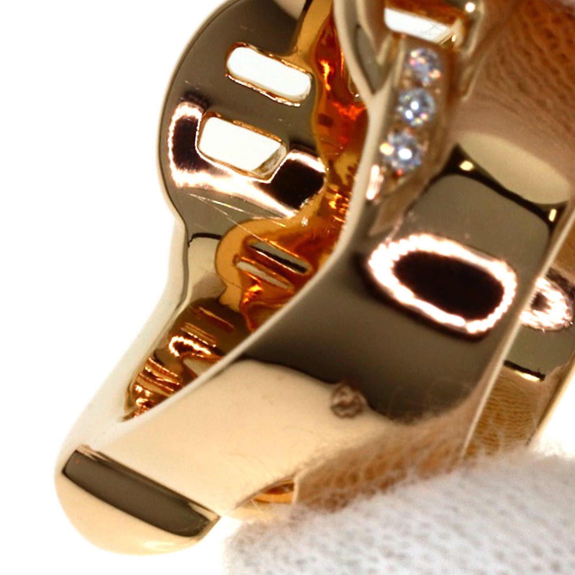 Hermes Hermes Alsimi GM Diamond Ring #49, 18K Pink Gold, Women's Size ONE SIZE - 8 Thumbnail