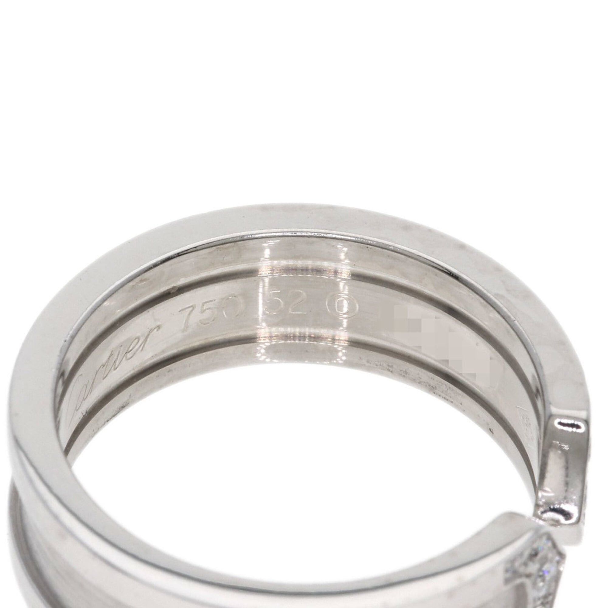 Cartier Cartier C2 Ring SM Diamond #52 Ring, 18K White Gold, Women's, CARTIER Size ONE SIZE - 5 Thumbnail