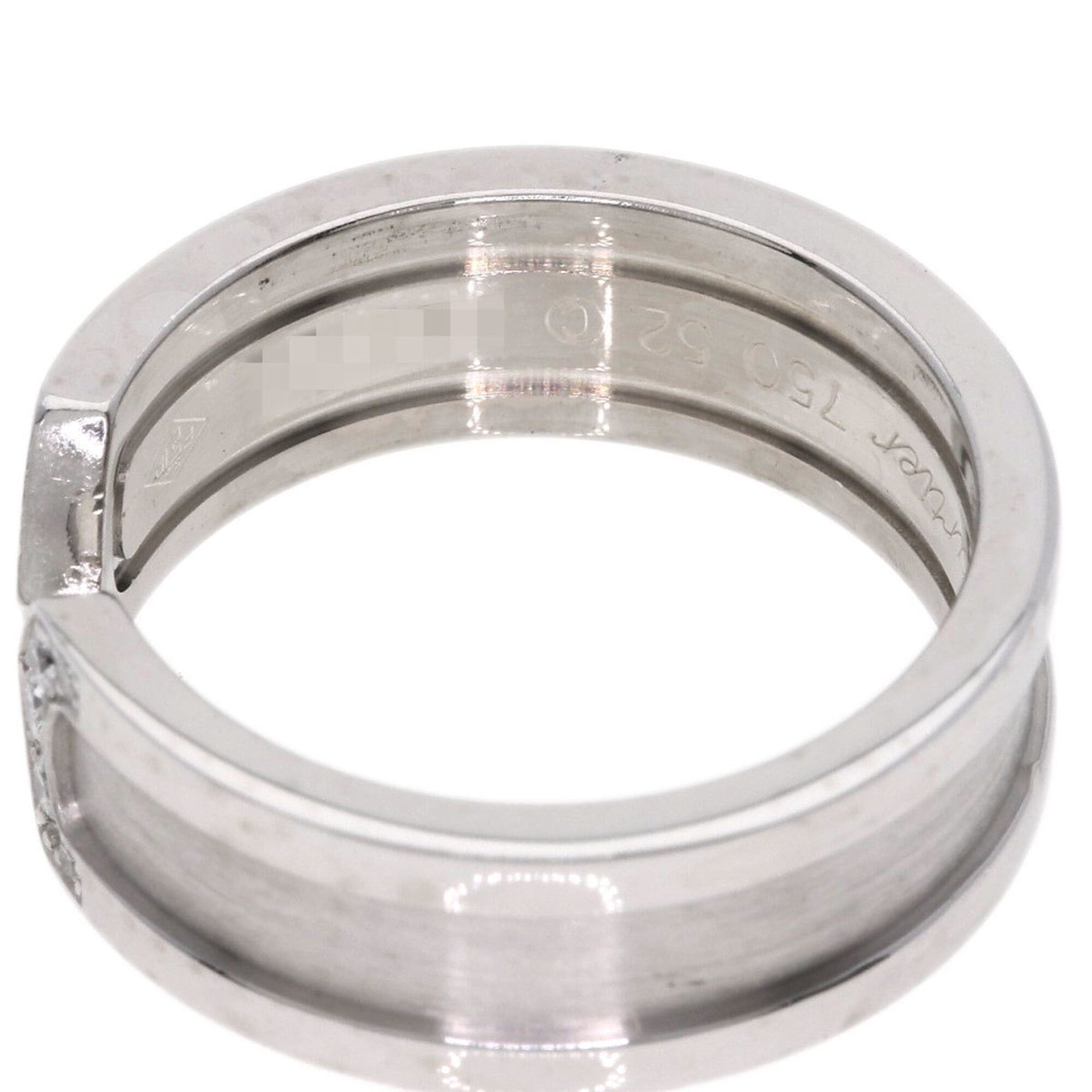 Cartier Cartier C2 Ring SM Diamond #52 Ring, 18K White Gold, Women's, CARTIER Size ONE SIZE - 11 Thumbnail