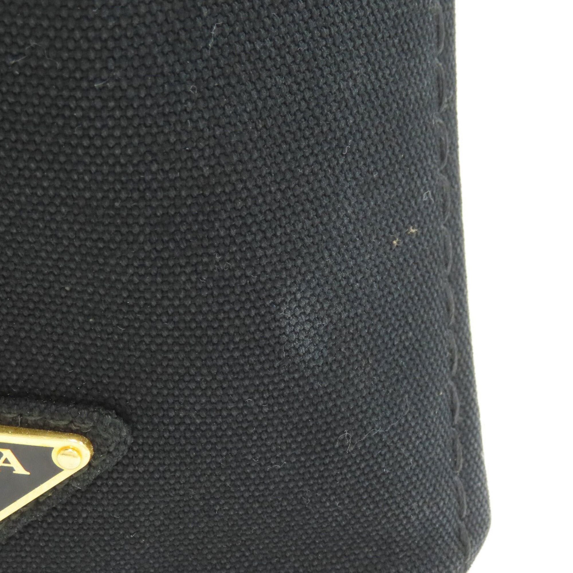 Prada Prada B2439G Canapa 2-Way Handbag Canvas Women's PRADA Size ONE SIZE - 17 Thumbnail