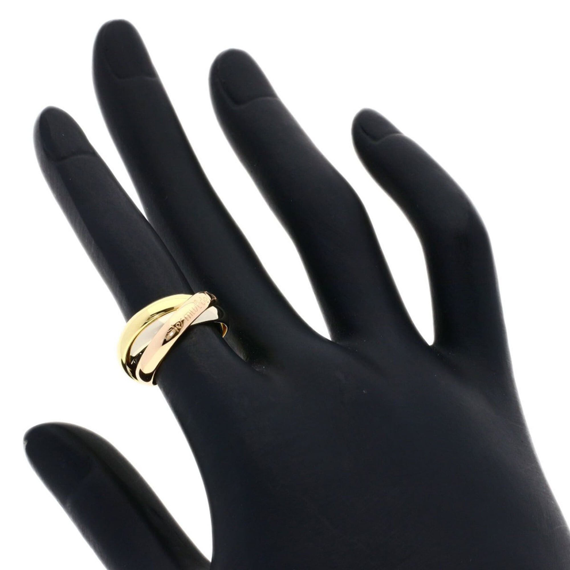 Cartier Cartier Trinity #48 Ring - 18K Yellow Gold/18K Pink White Gold Women's CARTIER Size ONE SIZE - 4 Thumbnail