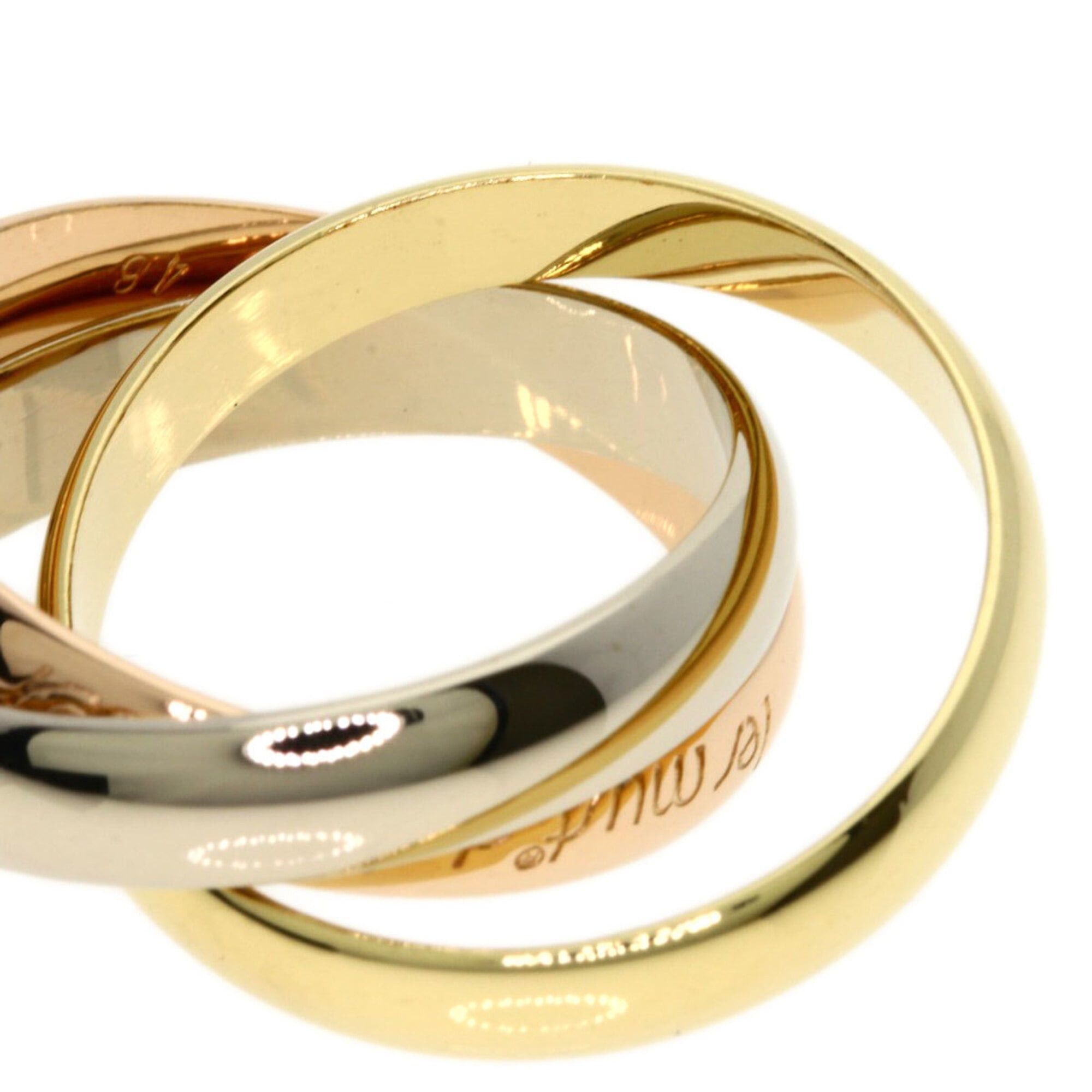 Cartier Cartier Trinity #48 Ring - 18K Yellow Gold/18K Pink White Gold Women's CARTIER Size ONE SIZE - 7 Thumbnail