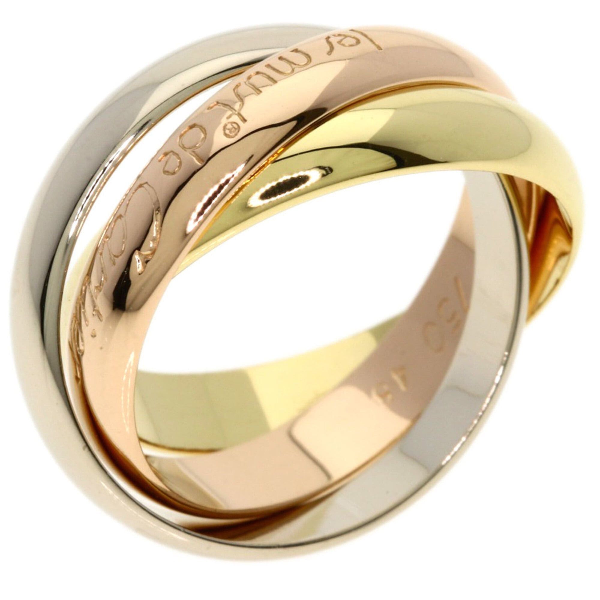Cartier Cartier Trinity #48 Ring - 18K Yellow Gold/18K Pink White Gold Women's CARTIER Size ONE SIZE - 2 Thumbnail