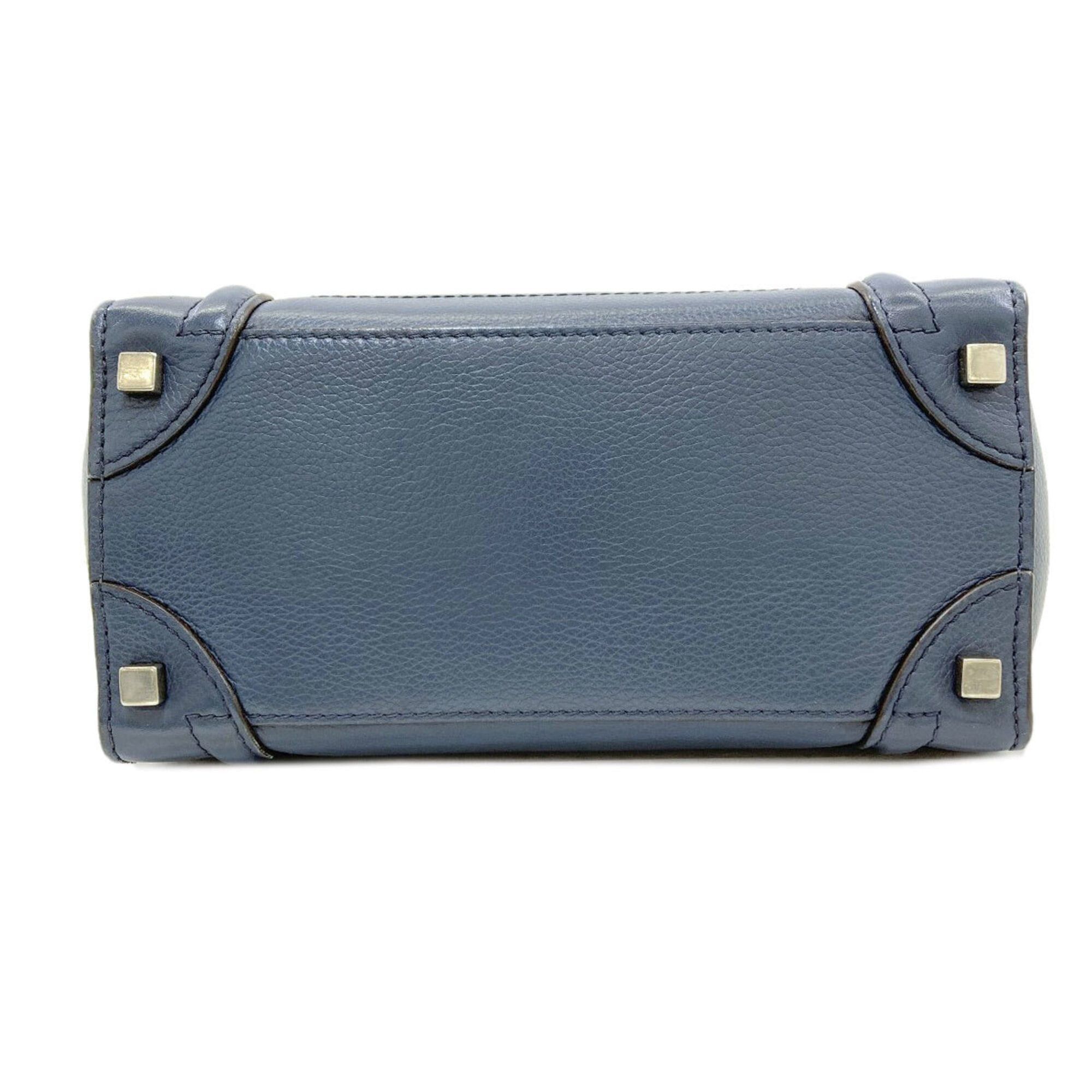 Celine Celine Luggage Micro Tote Bag, Calfskin, Women's Size ONE SIZE - 4 Thumbnail