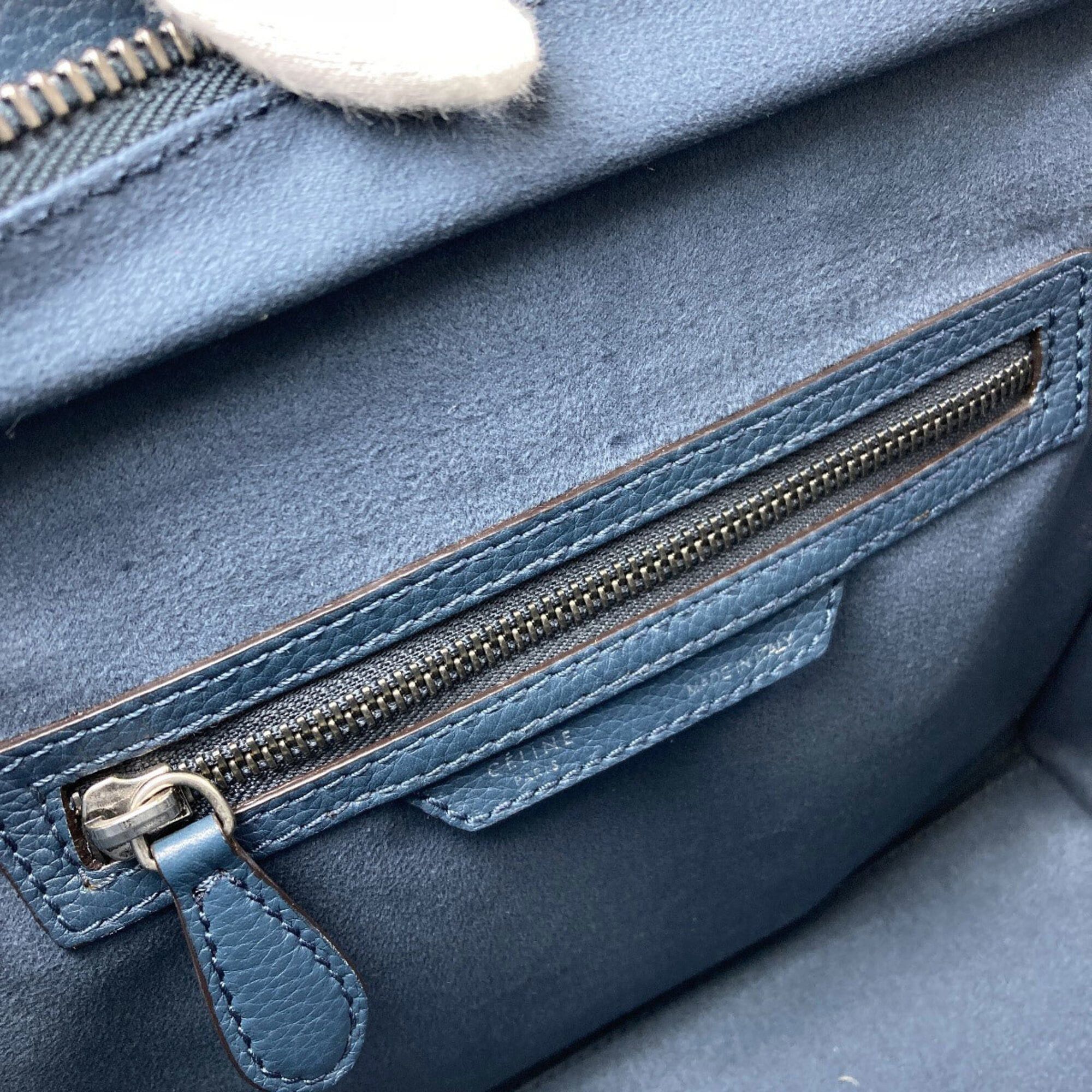 Celine Celine Luggage Micro Tote Bag, Calfskin, Women's Size ONE SIZE - 9 Thumbnail