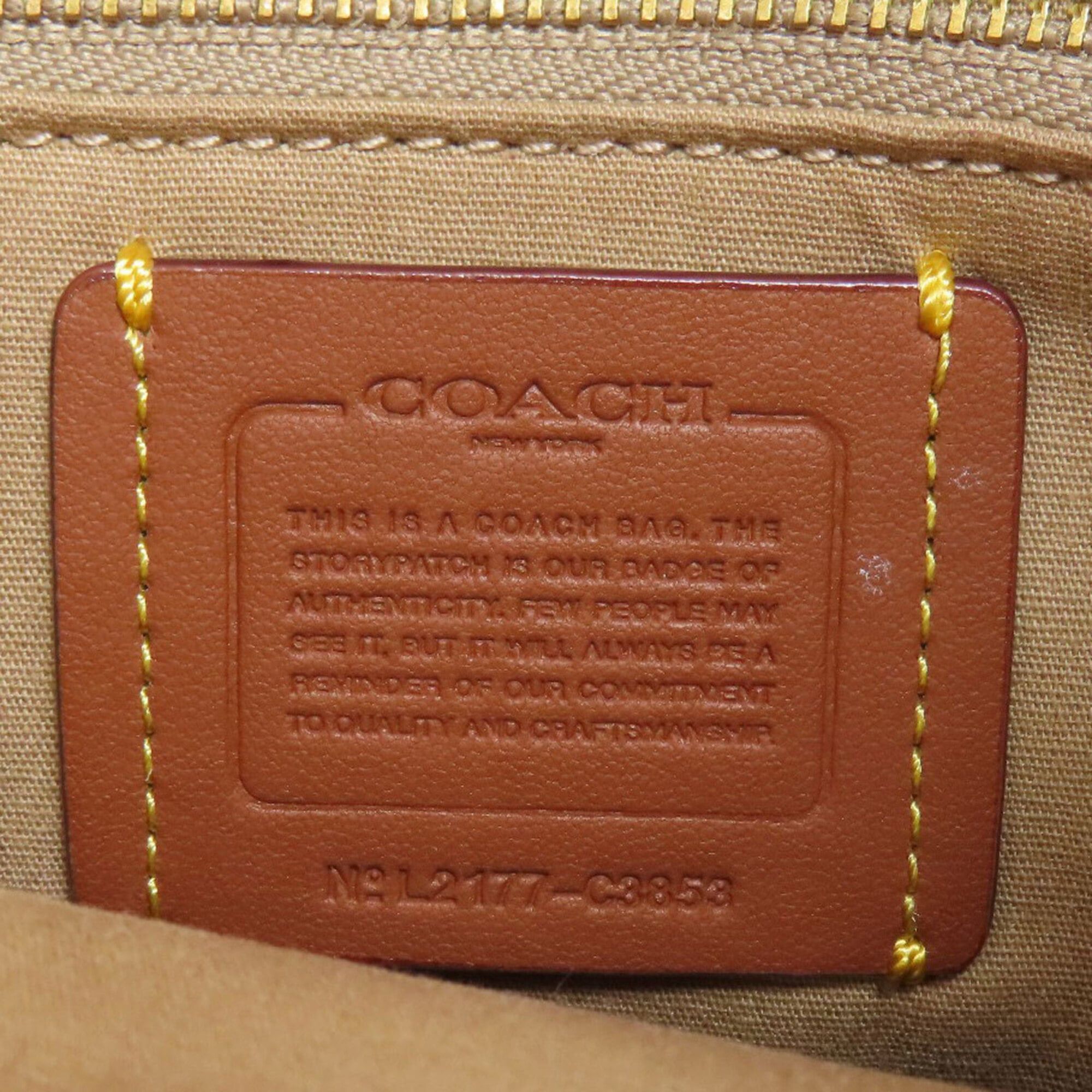 Coach Coach C3853 Field Bucket Signature 2-Way Handbag Canvas Women's COACH Size ONE SIZE - 6 Thumbnail