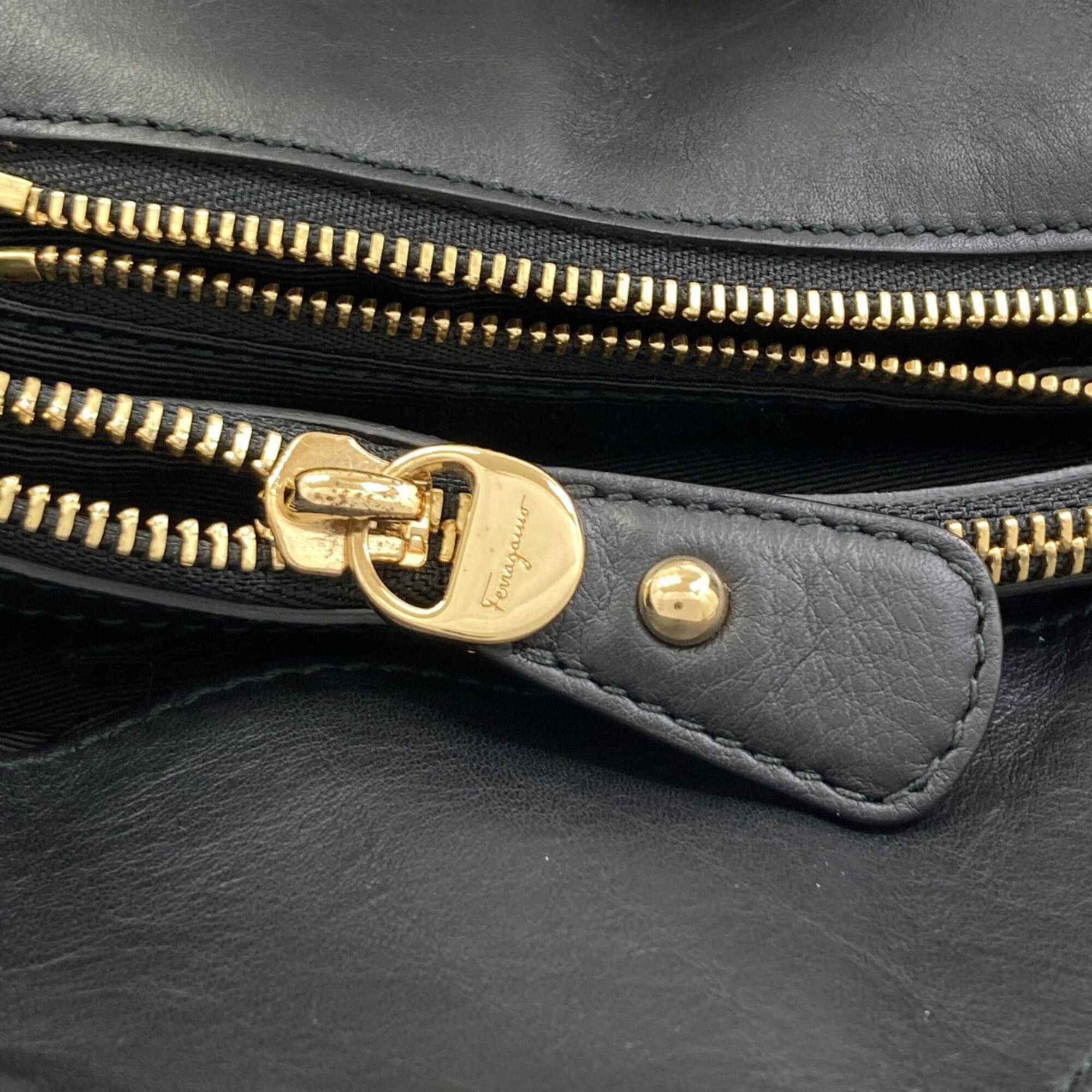 Salvatore Ferragamo Salvatore Ferragamo Melinda Tote Bag, Calfskin, Women's Size ONE SIZE - 10 Thumbnail