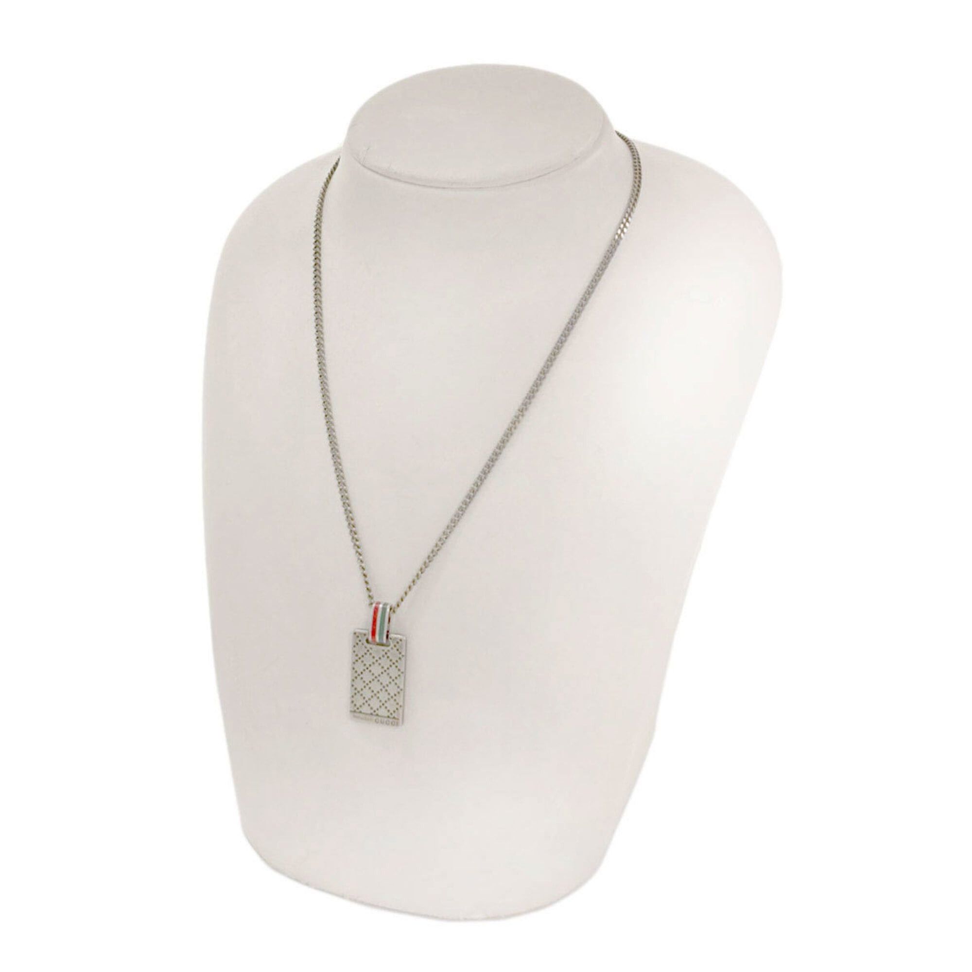 Gucci Gucci Diamante Necklace, Silver, Women's GUCCI Size ONE SIZE - 4 Thumbnail