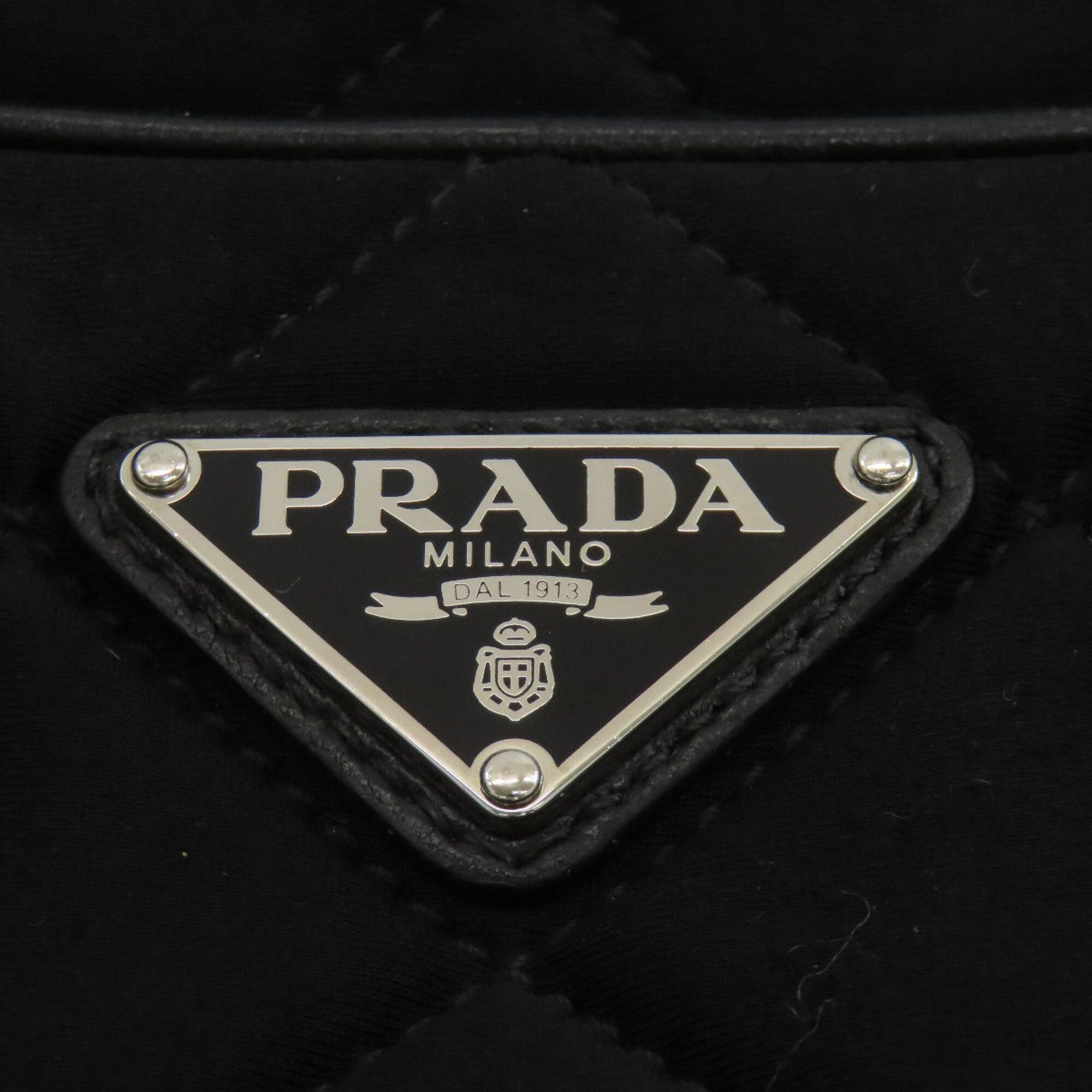 Prada Prada Quilted 2-Way Handbag, Cotton Canvas, Women's PRADA Size ONE SIZE - 9 Thumbnail